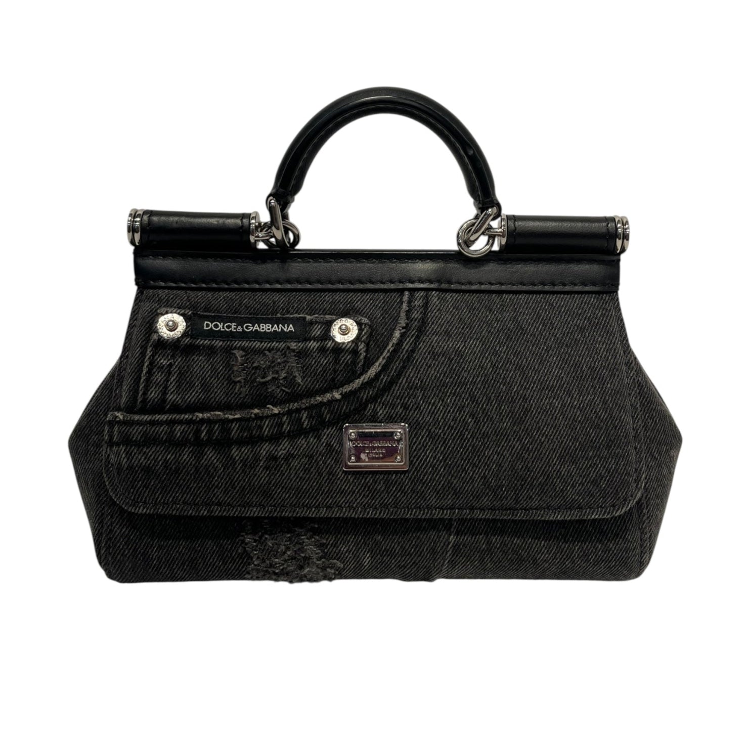 DOLCE&GABBANA/Cross Body Bag/BLK/DENIM BLK BAG view 1