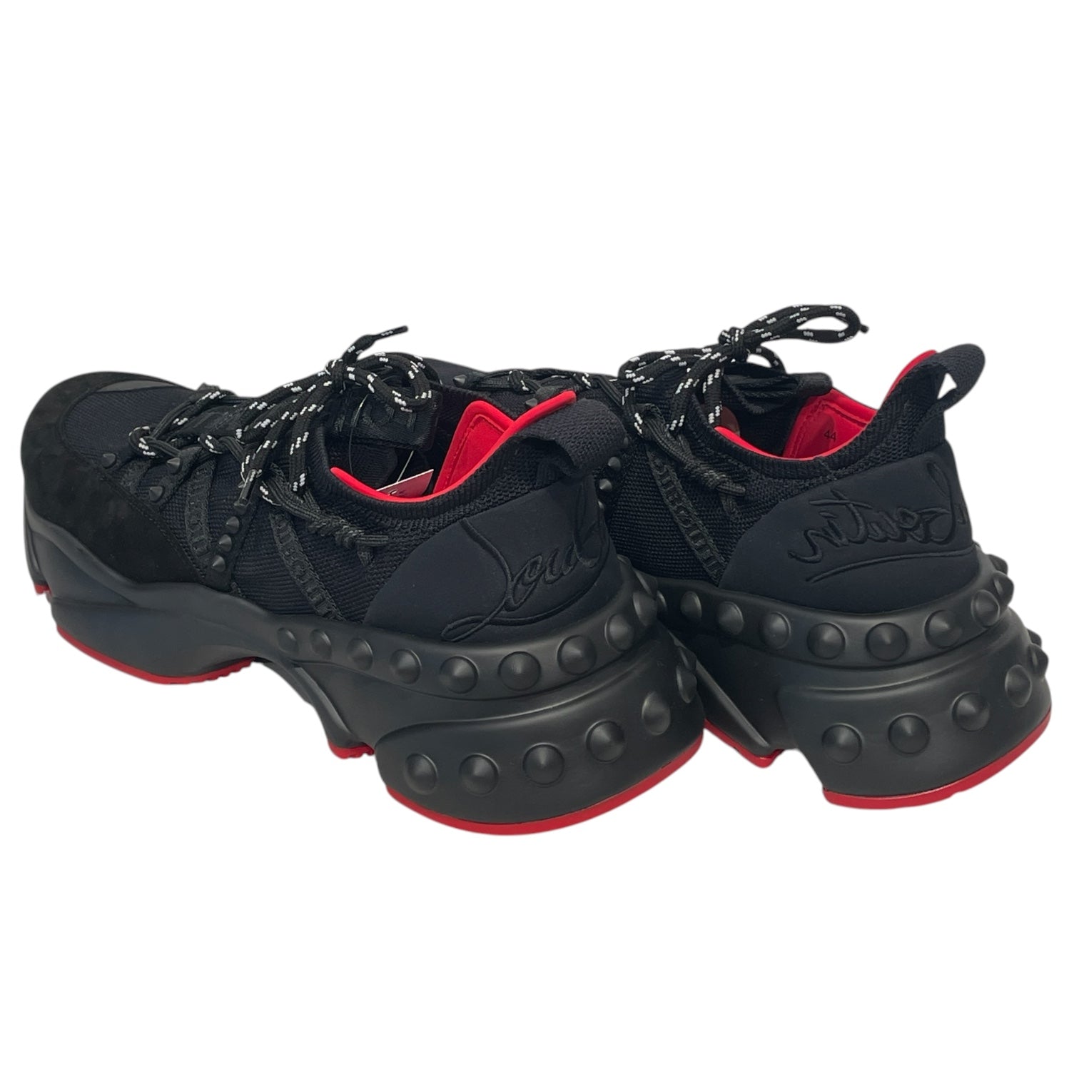 Christian Louboutin/Low-Sneakers/EU 44/Leather/BLK/TRAINNRUN view 2