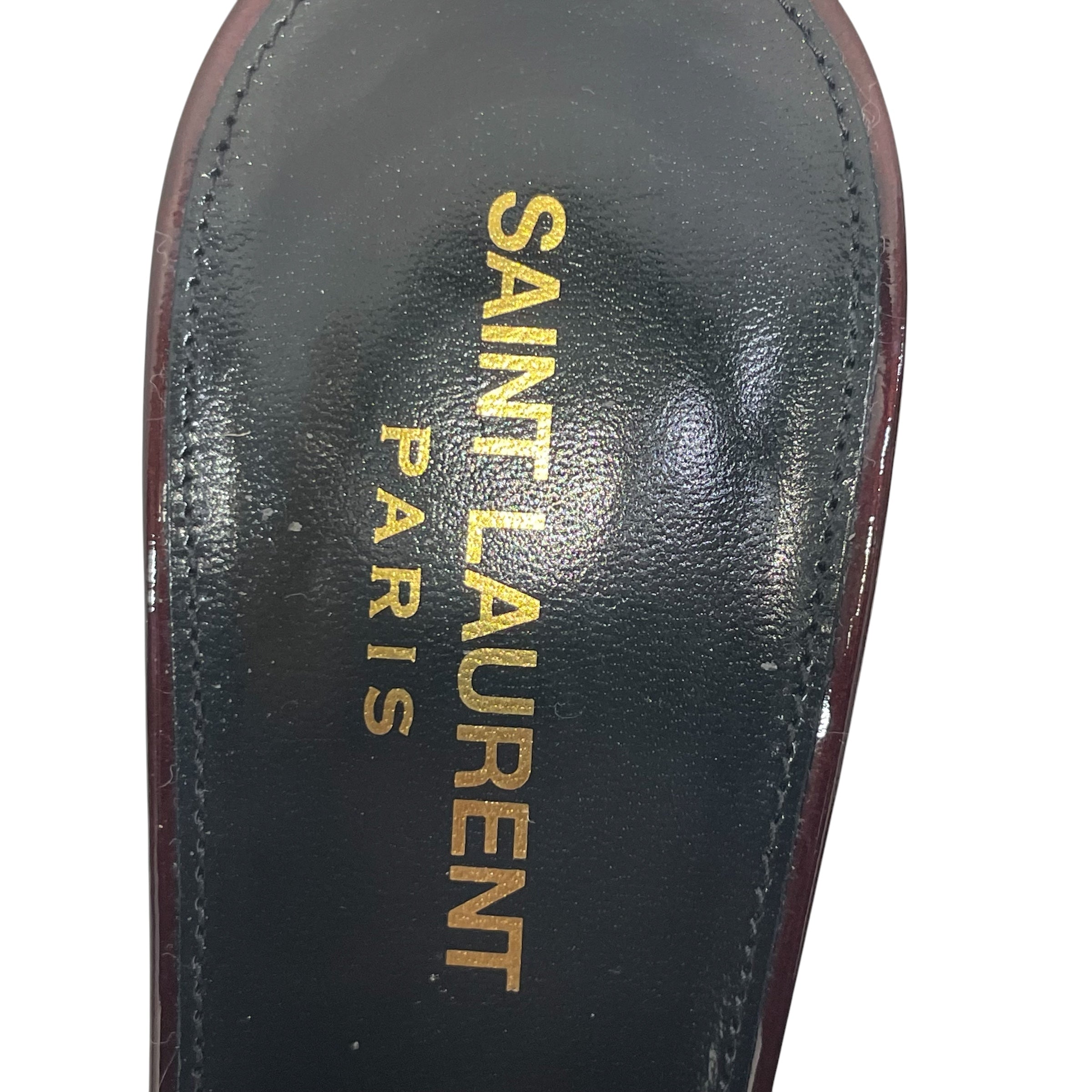 SAINT LAURENT/Heels/EU 37.5/Leather/BRD/gold heel/sl 799704 view 3