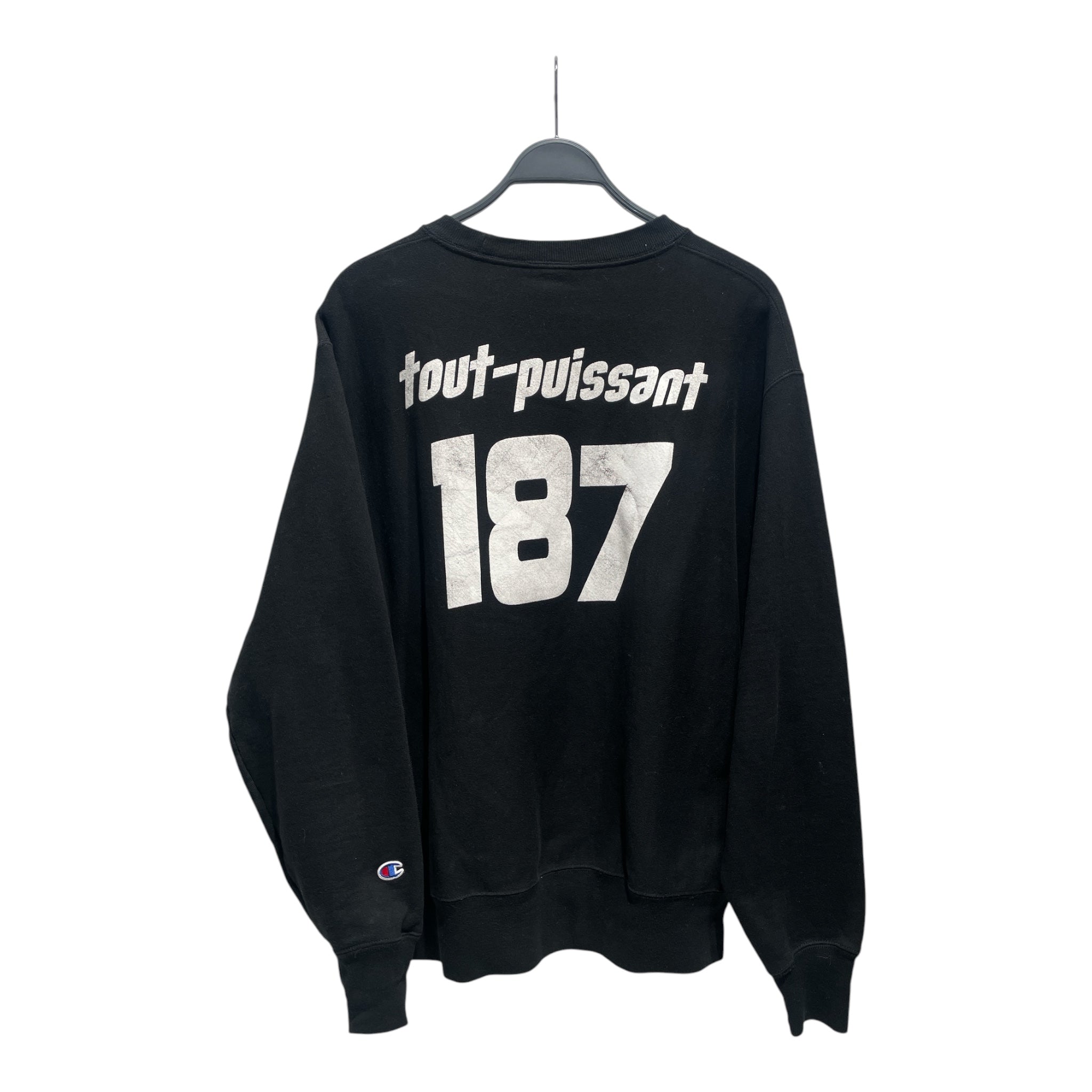 VIRGIL X WESTSIDE GUNN/Sweater/L/Cotton/BLK/PRAY FOR PARIS view 2