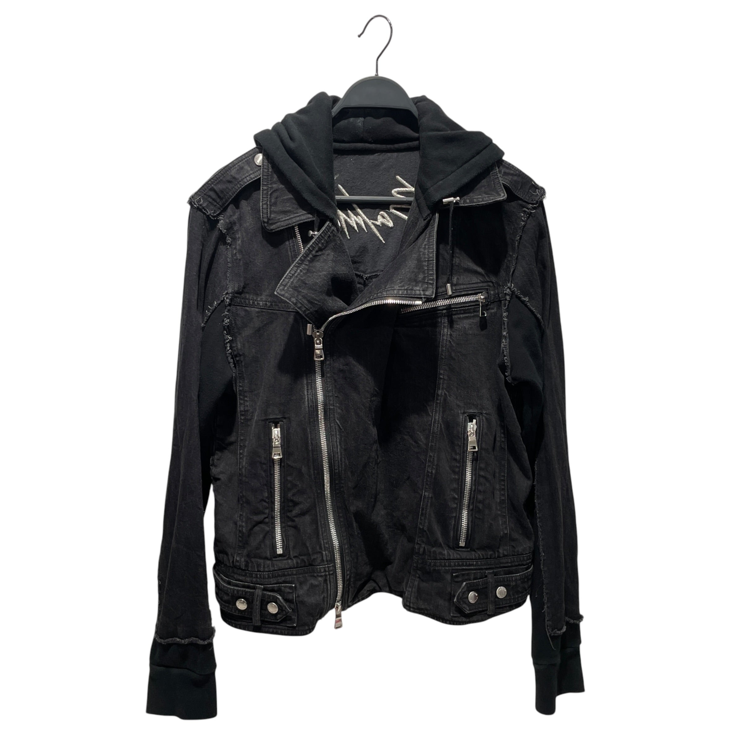 BALMAIN/Denim Jkt/54/Cotton/BLK/BALMAIN PARIS DENIM JACKET view 1
