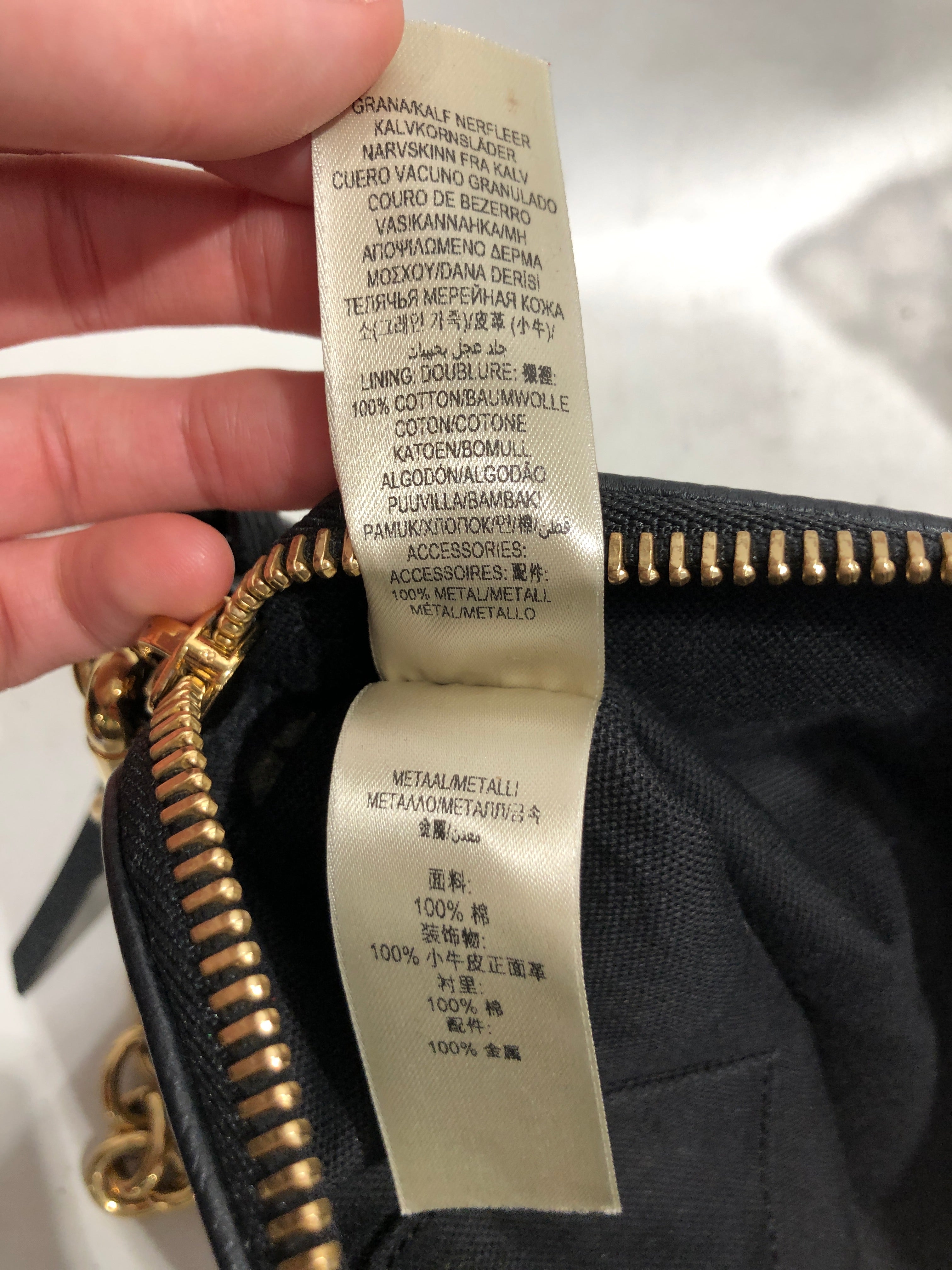 BURBERRY/Bag/Leather/BLK/plaid-lined Abingdon view 7