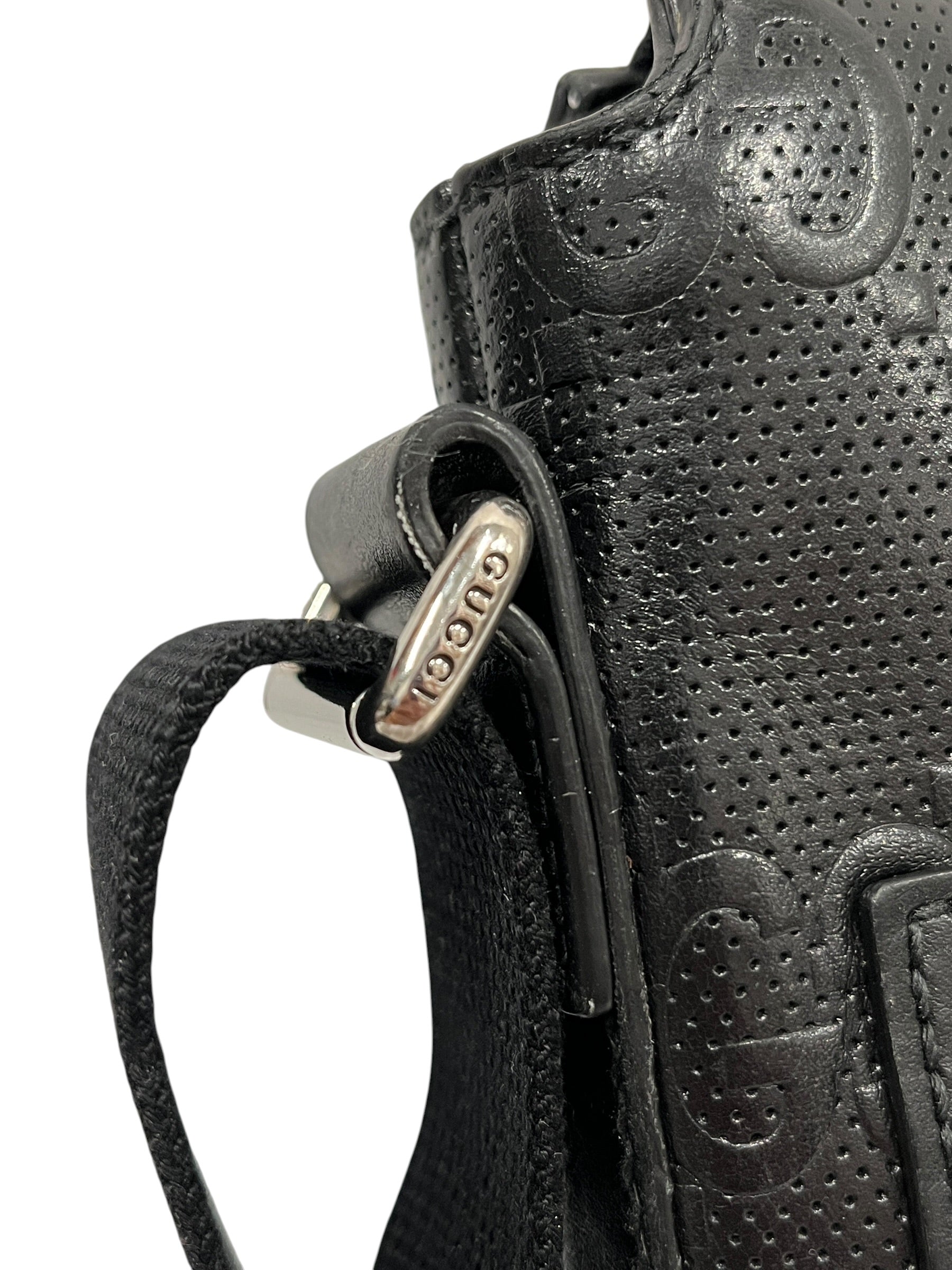 GUCCI/Cross Body Bag/Monogram/Leather/BLK/406410-498879 view 5
