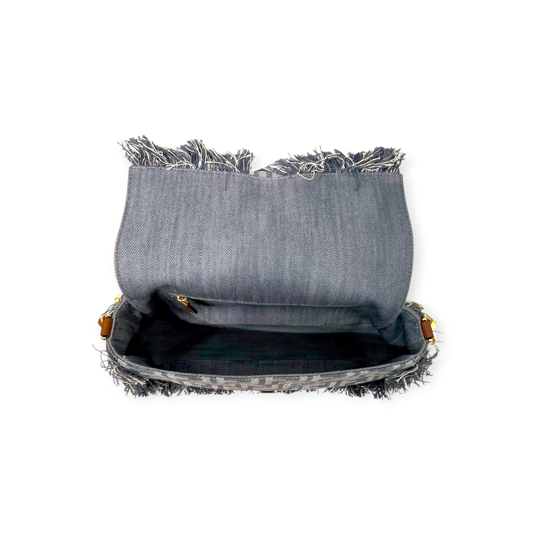 FENDI/Bag/Monogram/Denim/BLU/BAGUETTE/DENIM FRAYING view 7