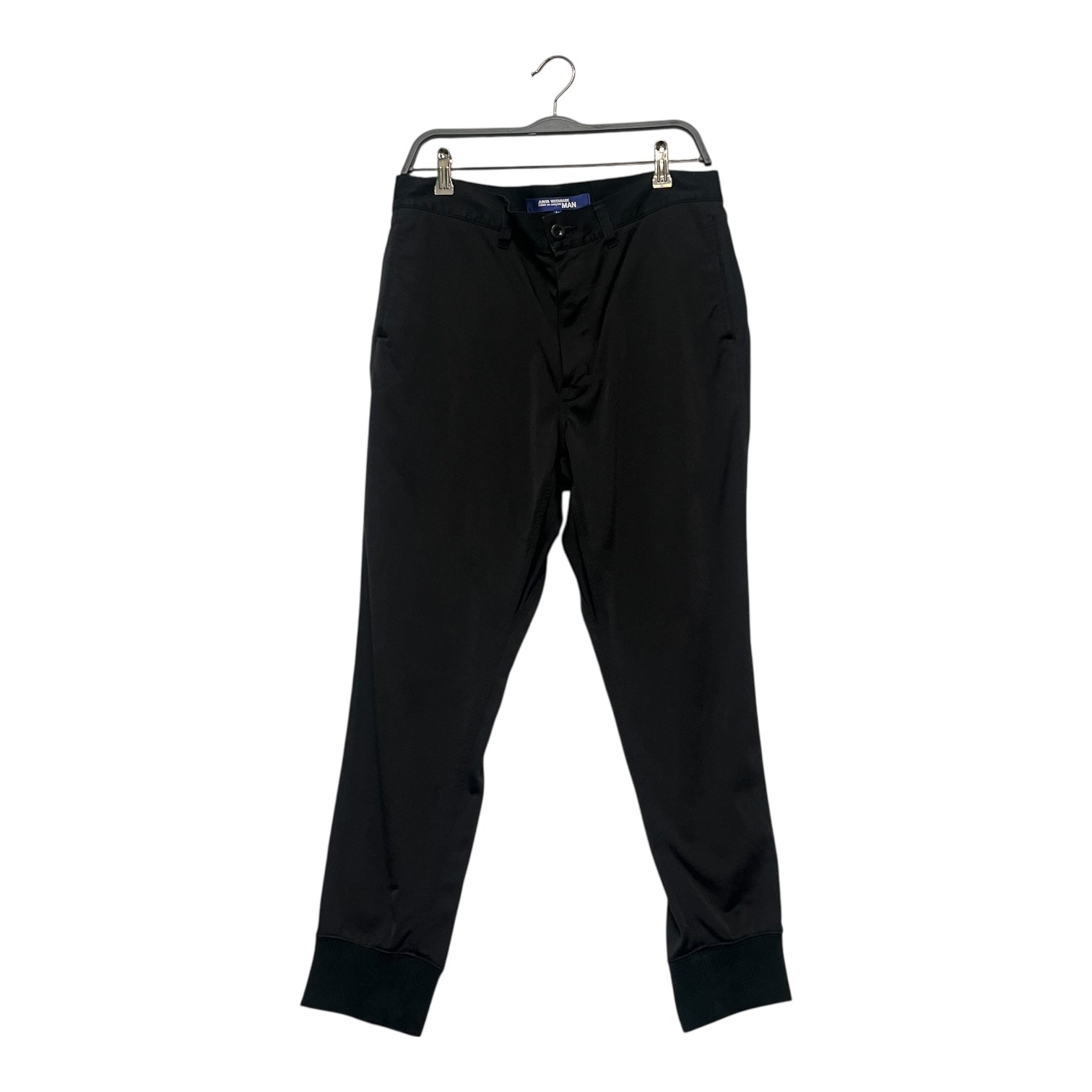 JUNYA WATANABE COMME des GARCONS MAN/Sarouel Pants/M/Cotton/BLK/RIBBED CUFF PANTS view 1