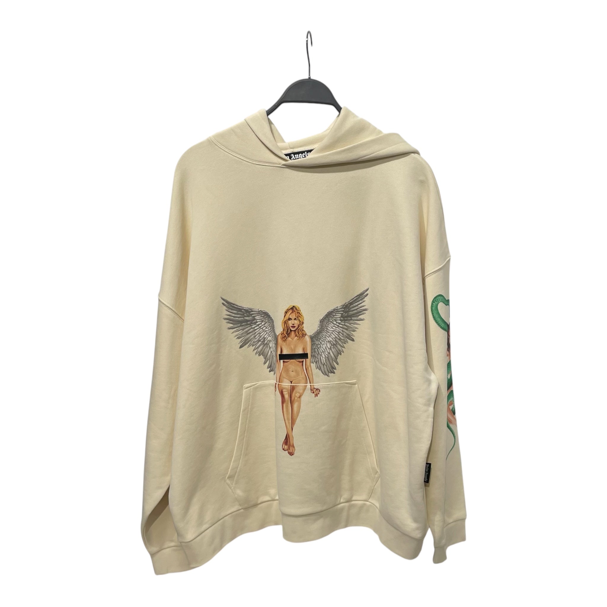 Palm Angels/Hoodie/L/Cotton/WHT/NAKED LADY view 1