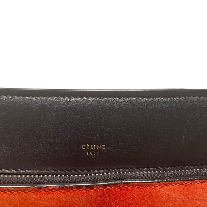 CELINE/Bag/OS/Leather/BLK/Red Fur on Side