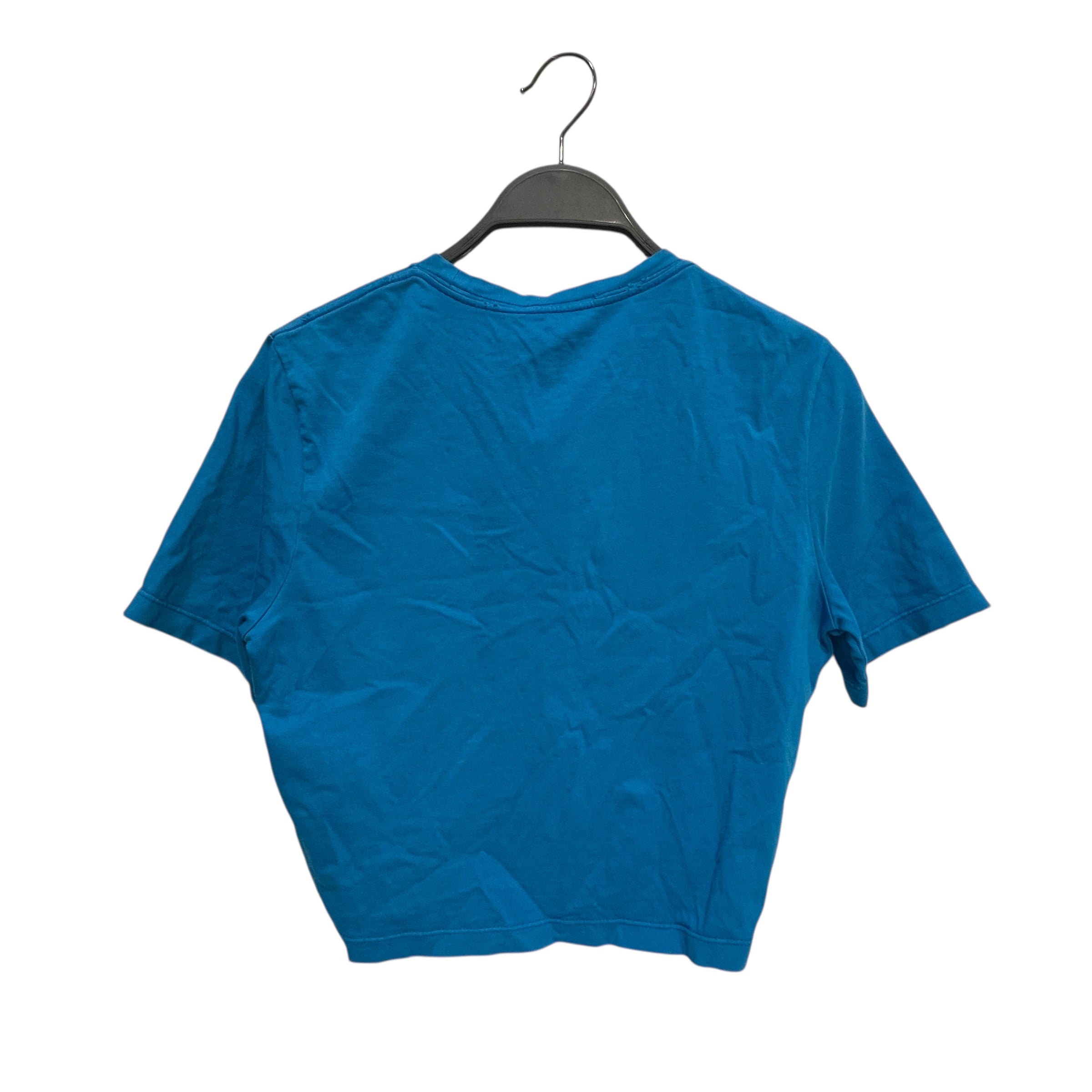 VERSACE/T-Shirt/36/Graphic/Cotton/BLU/Safety Pin Cropped T-shirt view 2