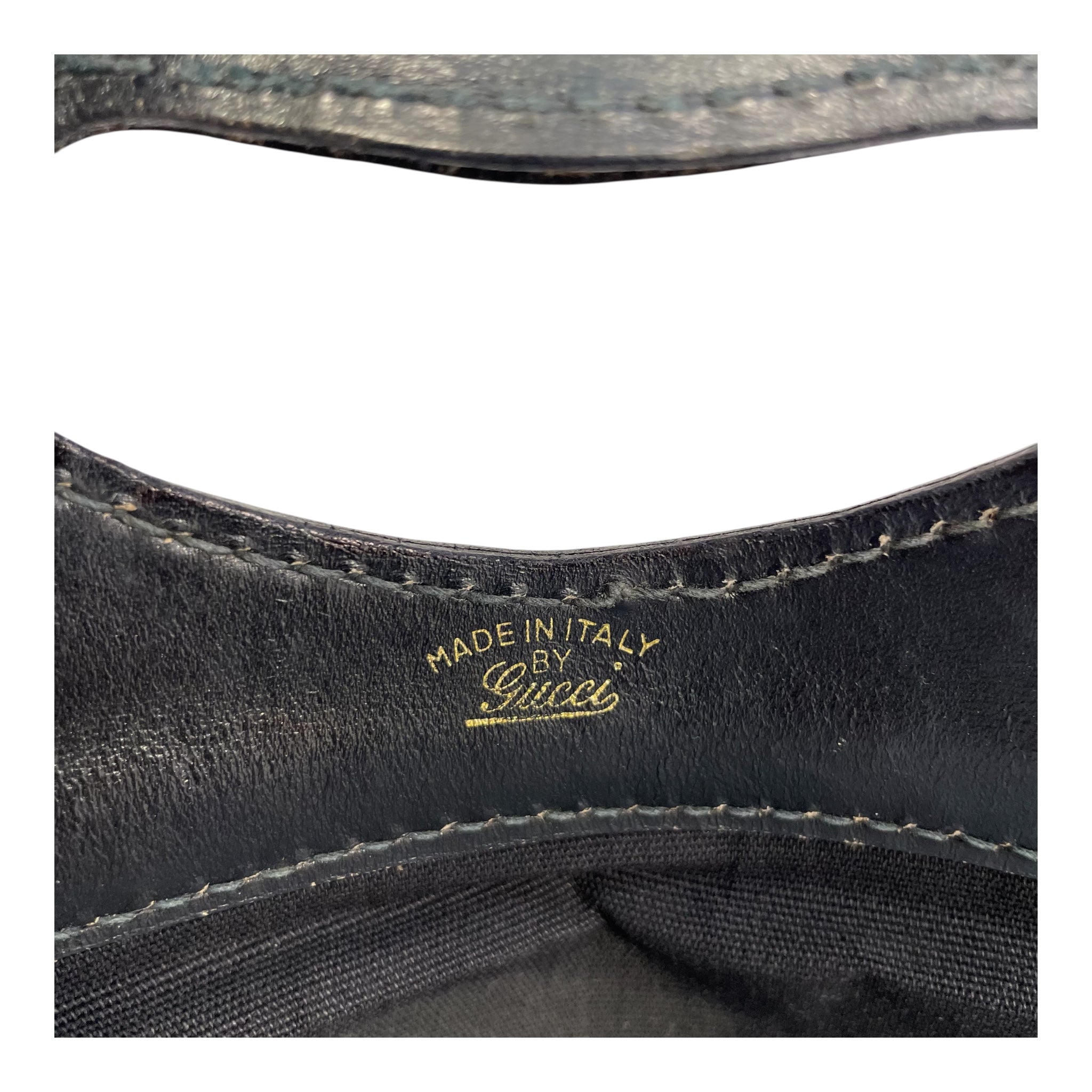 GUCCI/Hand Bag/FREE/Monogram/Leather/BLK/VINTAGE CANVAS view 3