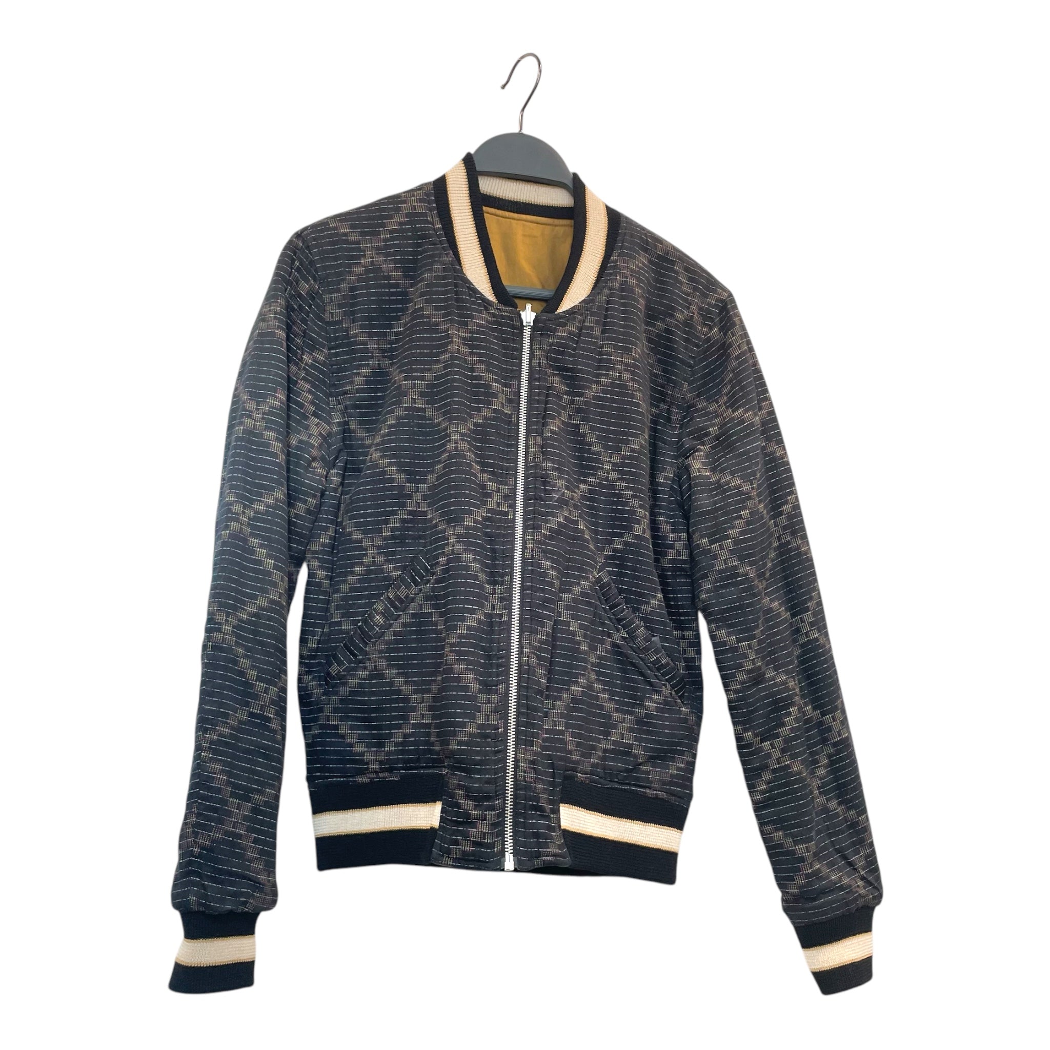 ISABEL MARANT/Quilted Jkt/S/Cotton/BLK/REVERSIBLE QUILTED BOMBER view 1