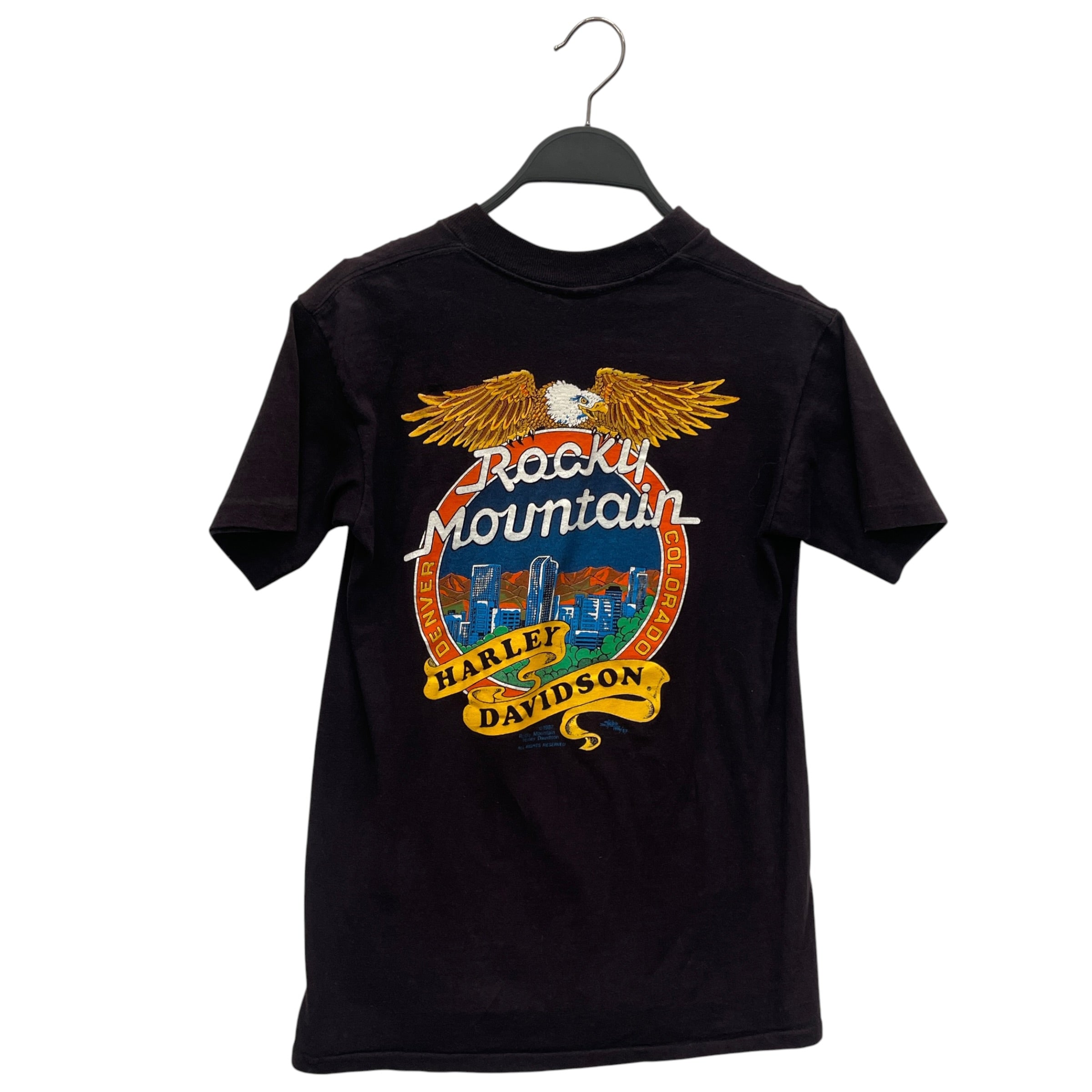 HARLEY DAVIDSON/T-Shirt/S/Cotton/BLK/GOD CREATED HARLEY view 2