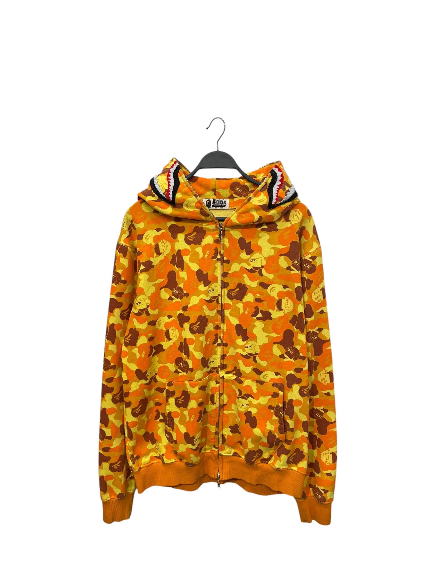 A BATHING APE/Zip Up Hoodie/Camouflage/Cotton/ORN/Oversize/Bape x PUBG Shark view 1