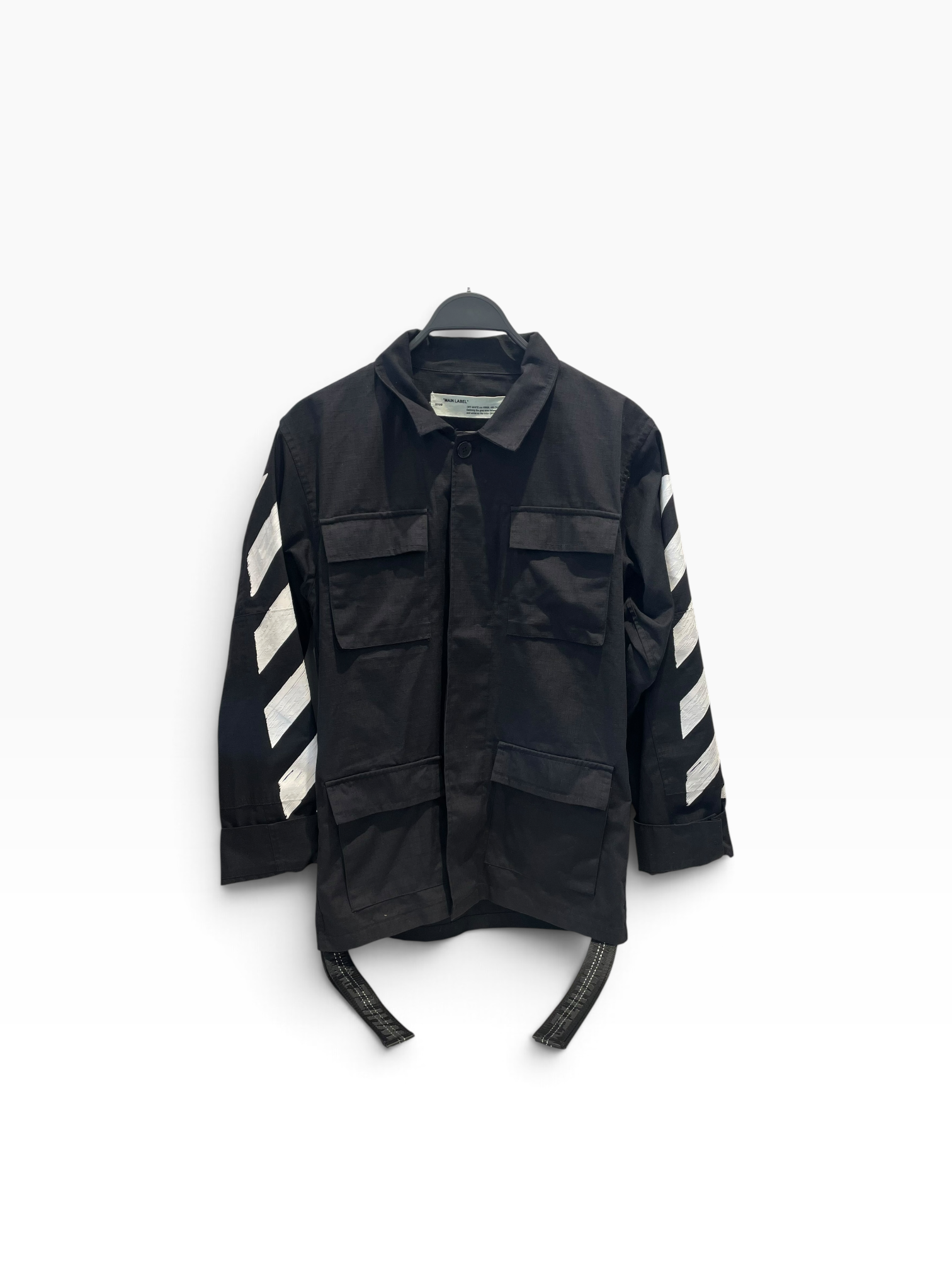 OFF-WHITE/Windbreaker/S/Cotton/BLK/BRUSHED FIELD JACKET view 1
