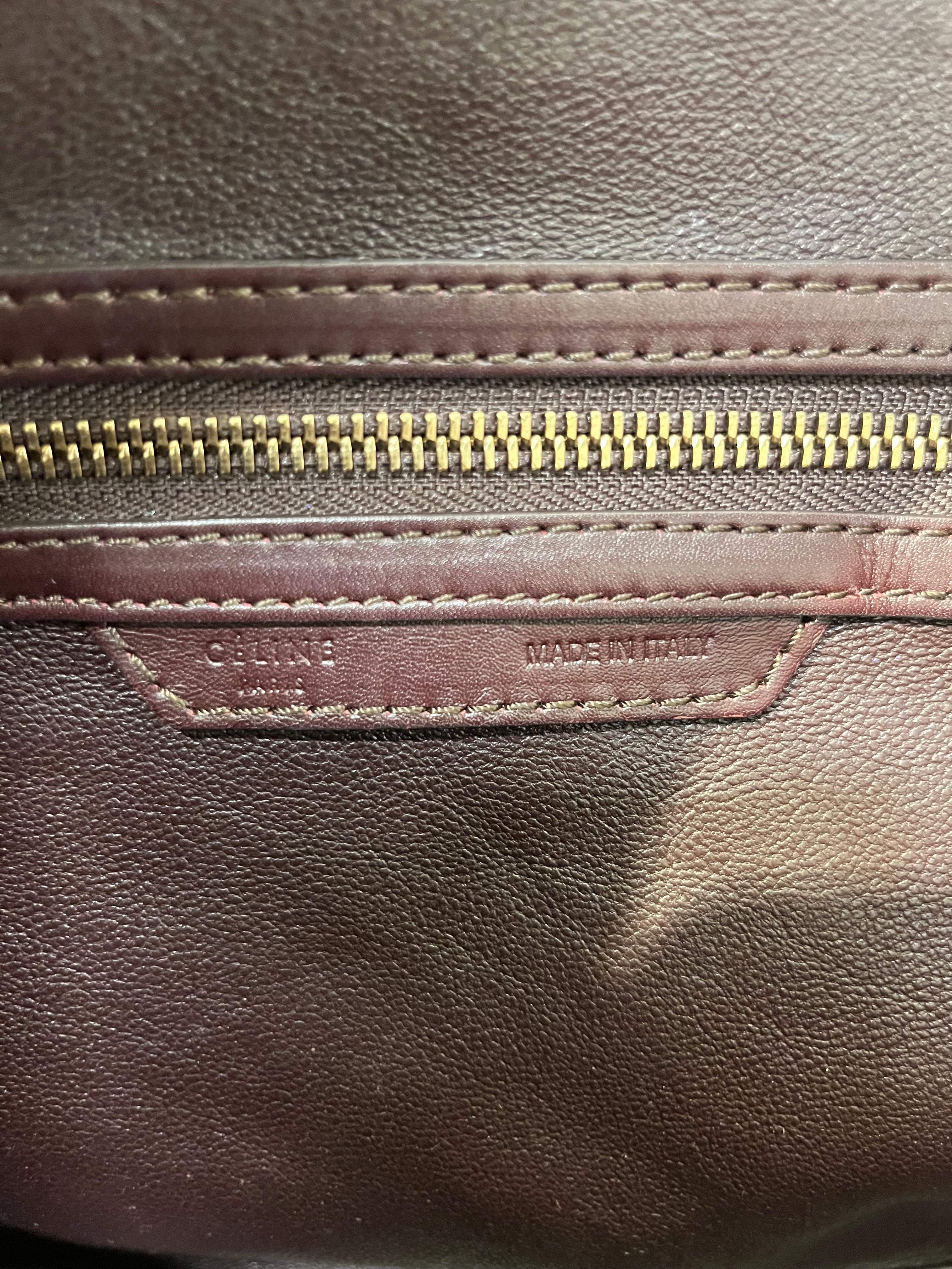 CELINE/Hand Bag/Cotton/BEG/Celine Mini Luggage Tote view 4