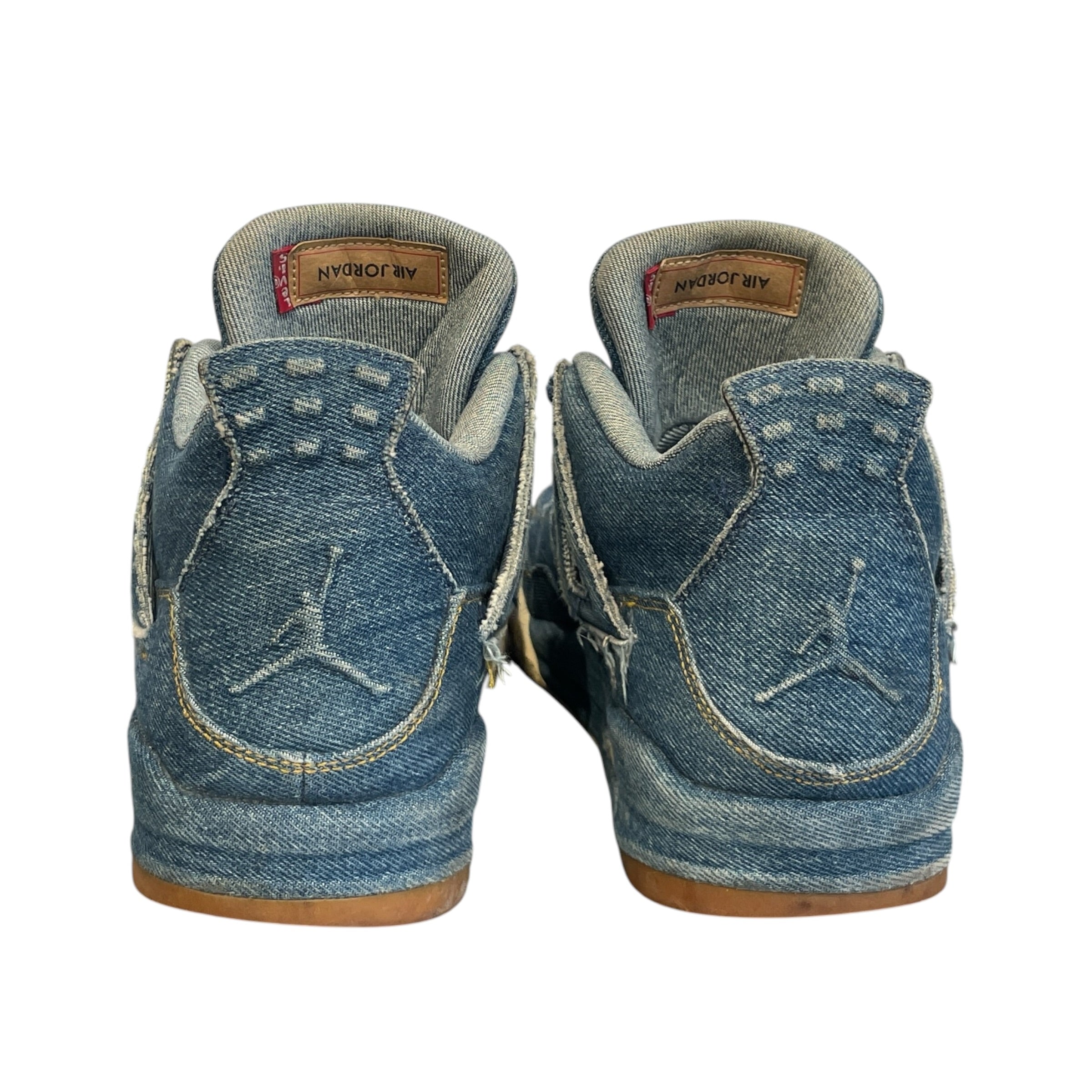 NIKE/Hi-Sneakers/US 11.5/Denim/BLU/LEVIS X AIR JORDAN RETRO 4 view 3
