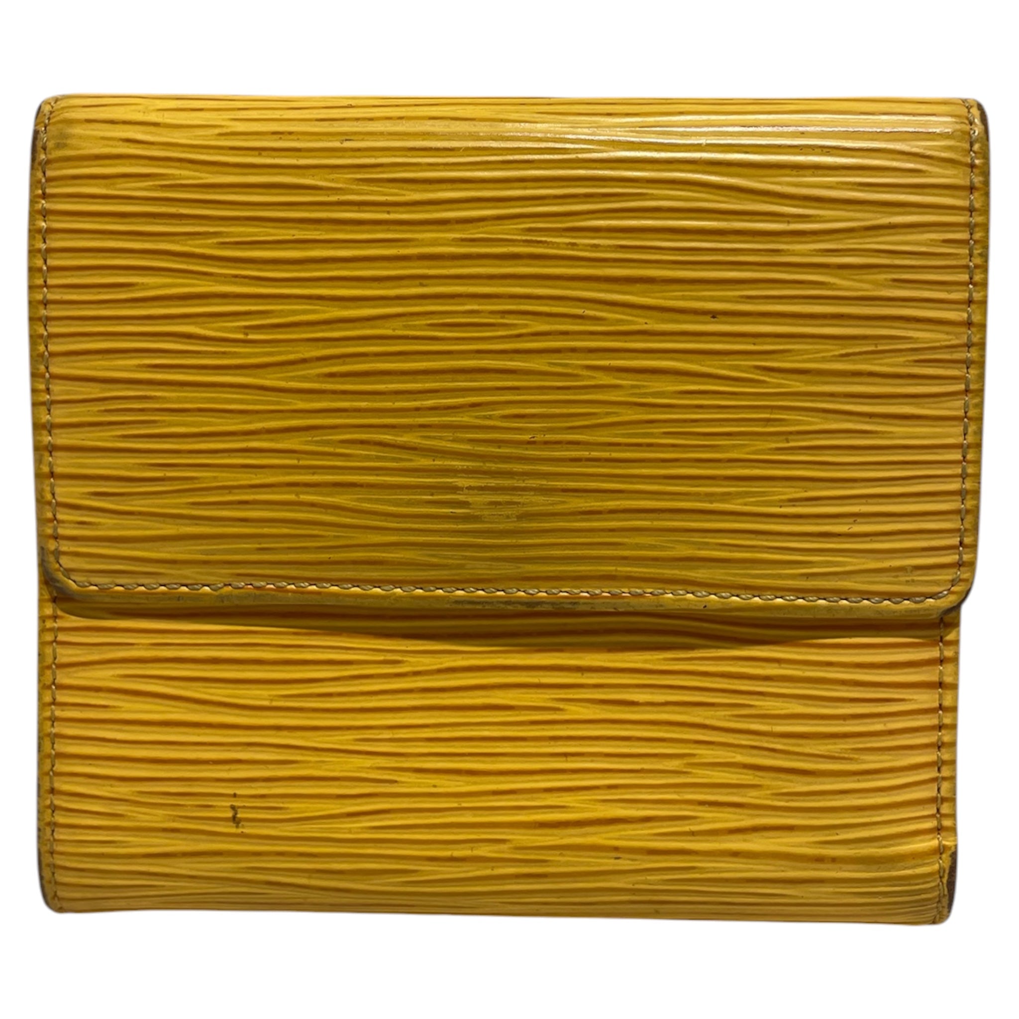 LOUIS VUITTON/Coin Wallet/Leather/YEL/Compact Epi Wallet view 2