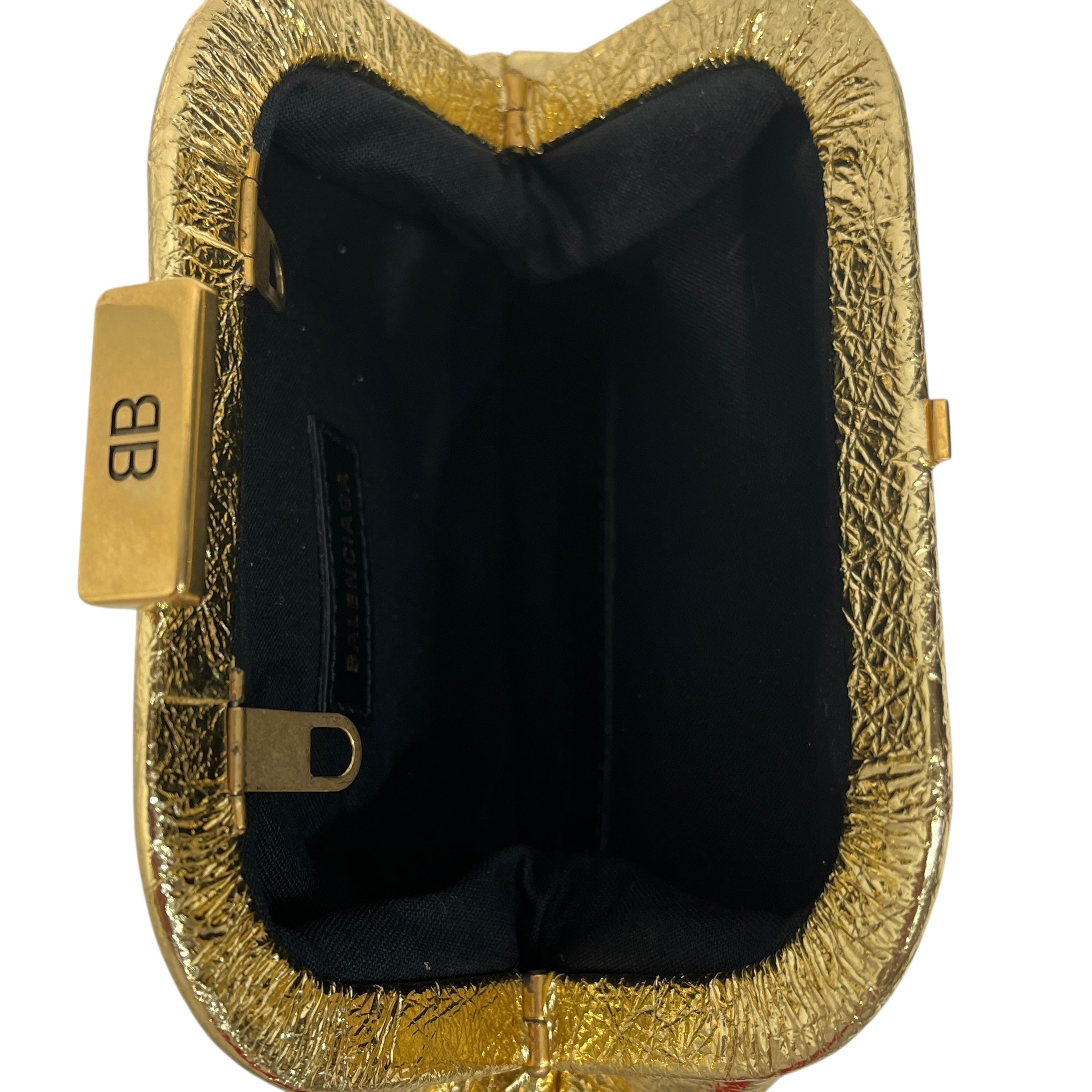 BALENCIAGA/Bag/Leather/GLD/GOLD COIN PURSE view 3