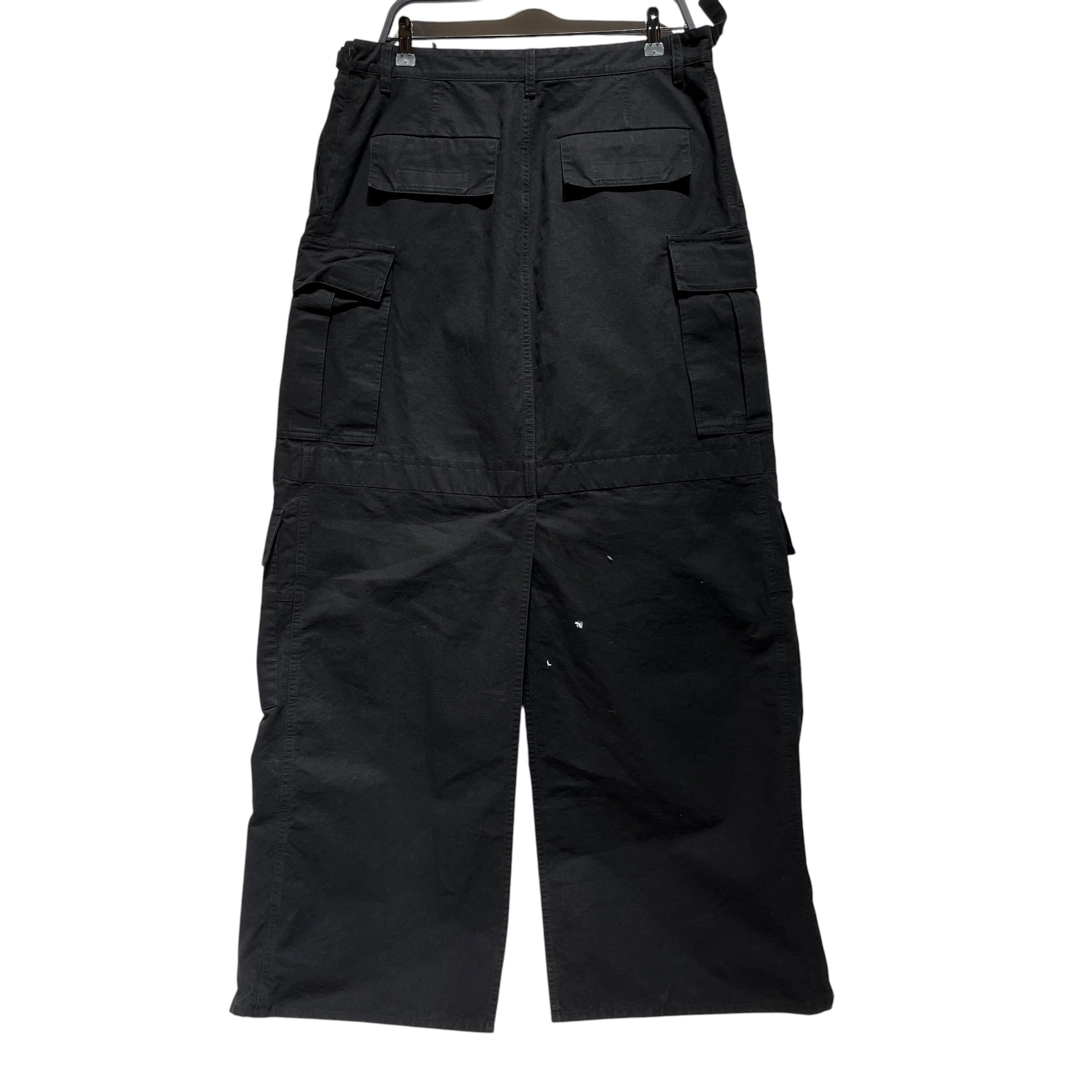 BALENCIAGA/Straight Pants/M/Cotton/BLK/2023 Apron Cargo Pants view 2