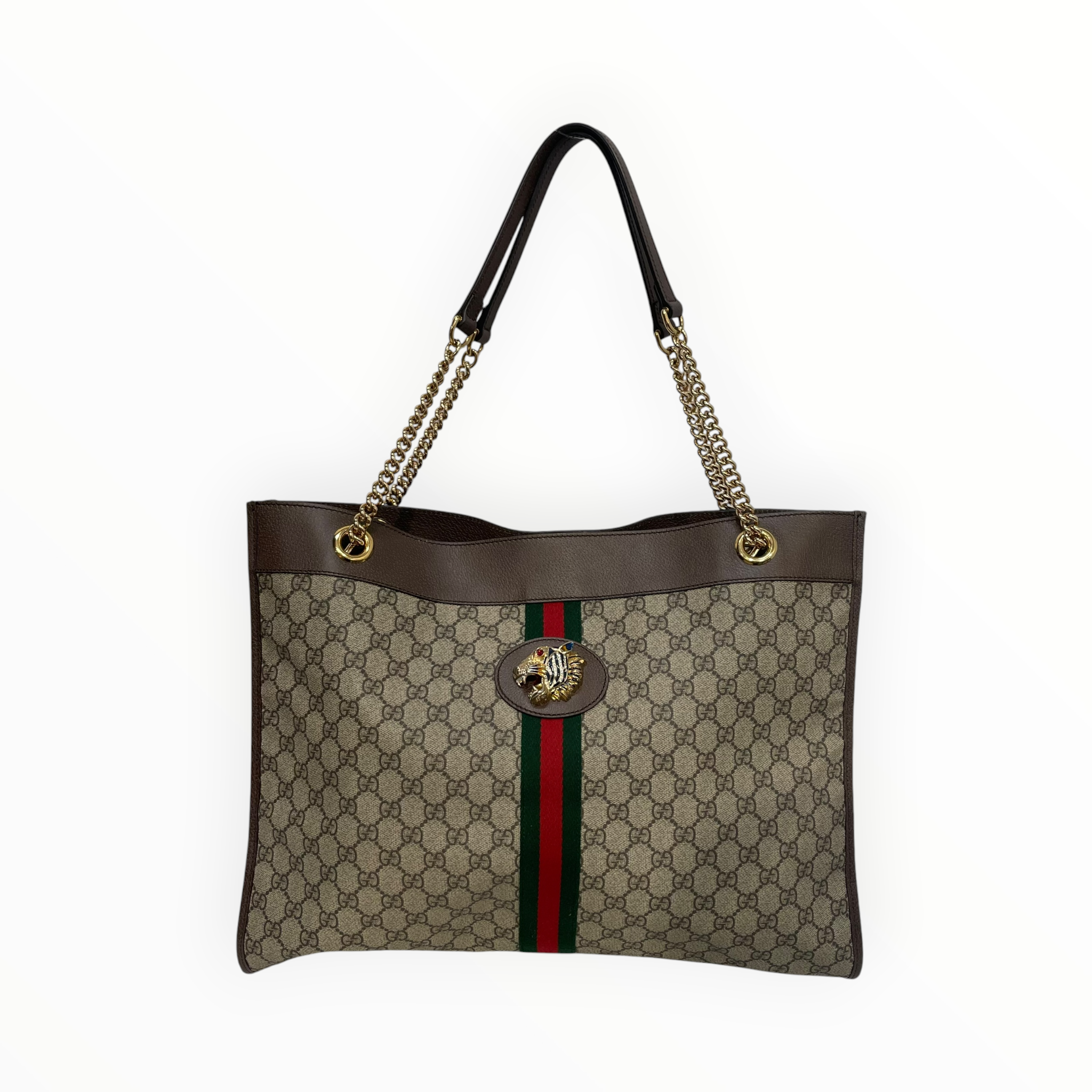 GUCCI/Tote Bag/Monogram/Leather/BRW/RAJAH TOTE view 1