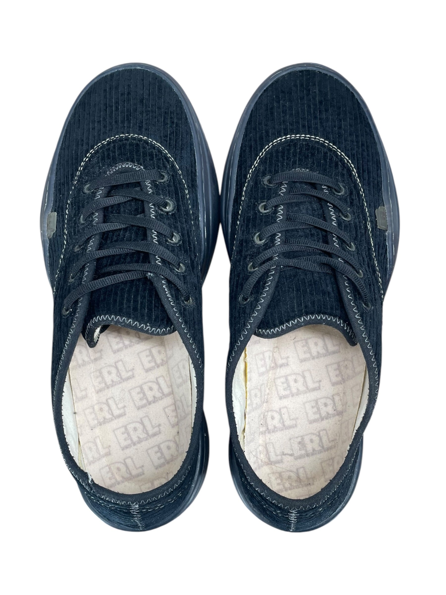 ERL/Low-Sneakers/US 11/Cotton/BLK/camino black low view 4
