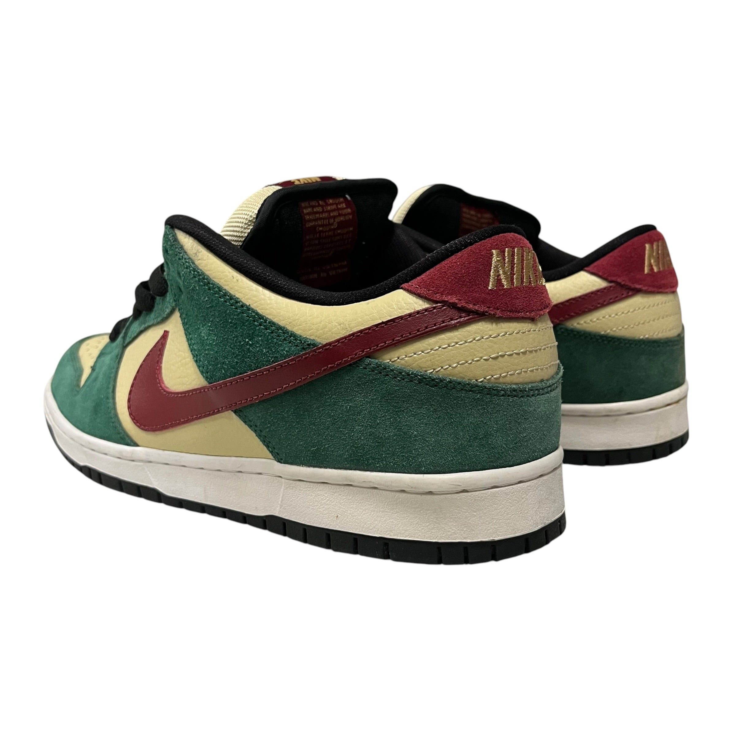 NIKE SB/Low-Sneakers/US 12/Suede/GRN/304292700 vegas gold 2011 view 2