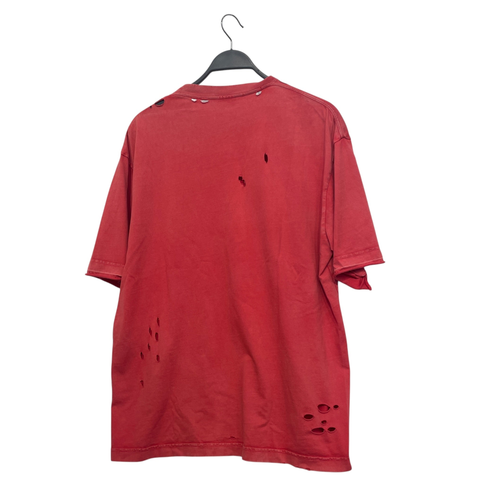 BALENCIAGA/T-Shirt/OS/Cotton/RED/Balenciaga BB Maison Fondee view 2