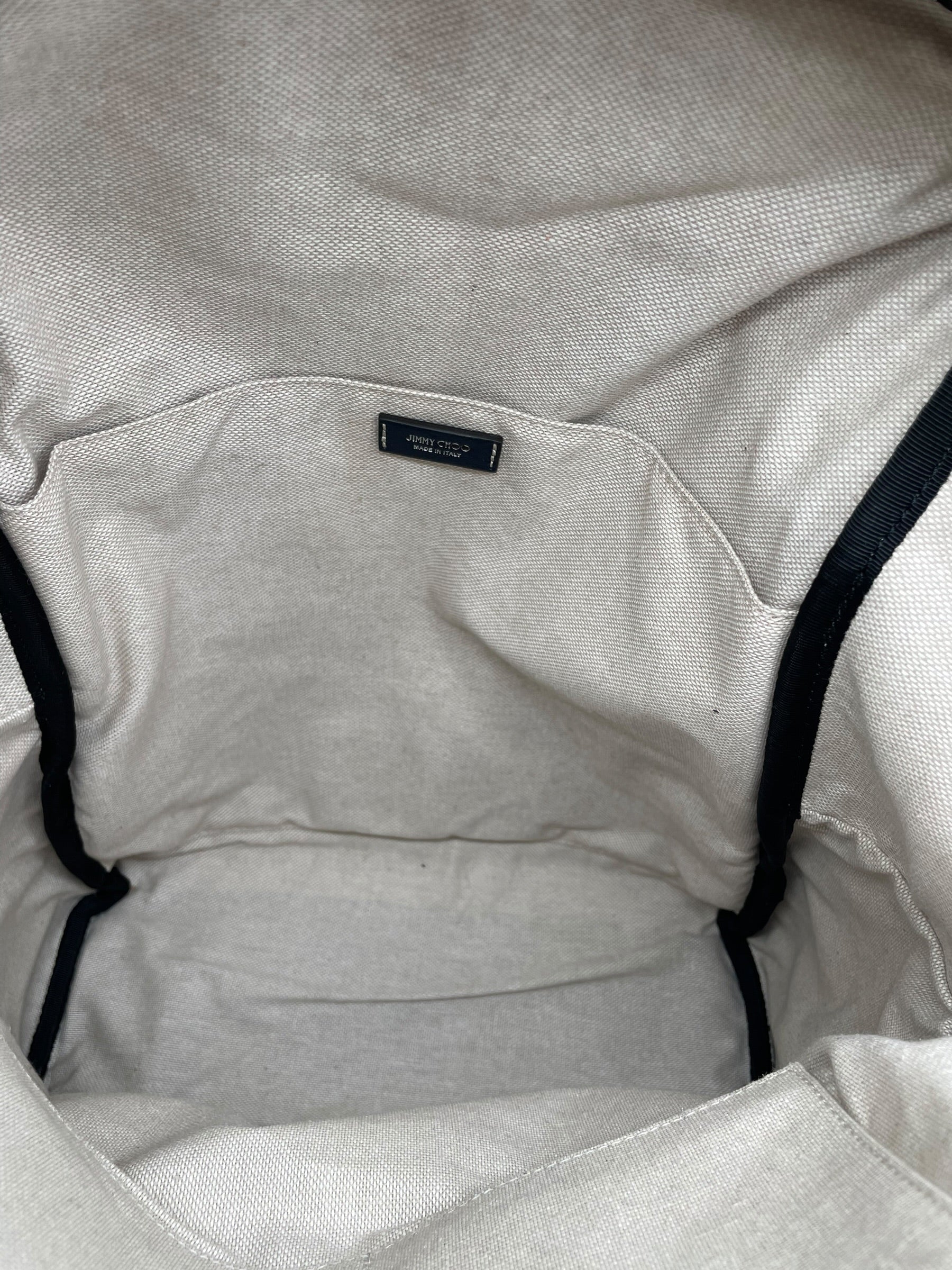 JIMMY CHOO/Backpack/Monogram/IDG/DENIM MONOGRAM BACKPACK view 7