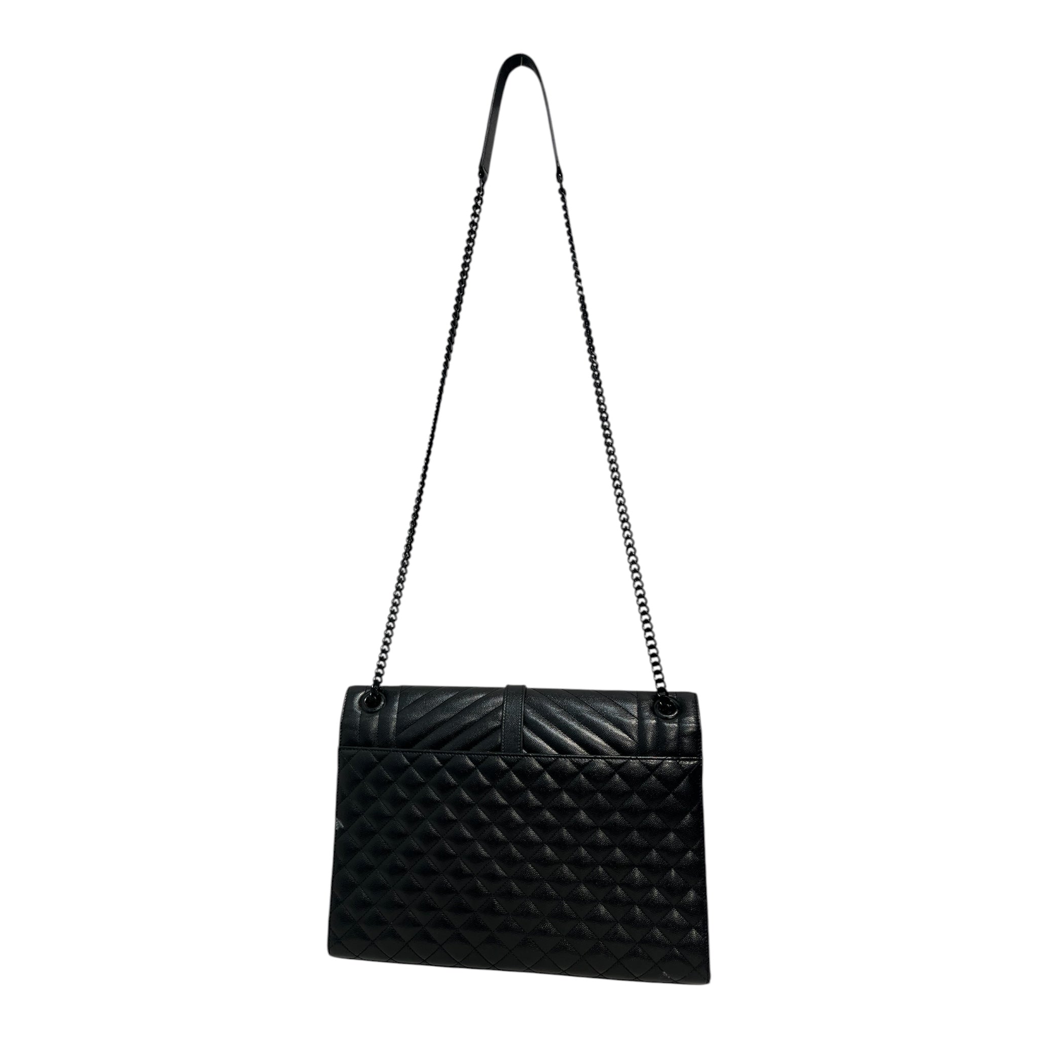SAINT LAURENT/Bag/Leather/BLK/YSL ENVELOPE BAG view 2