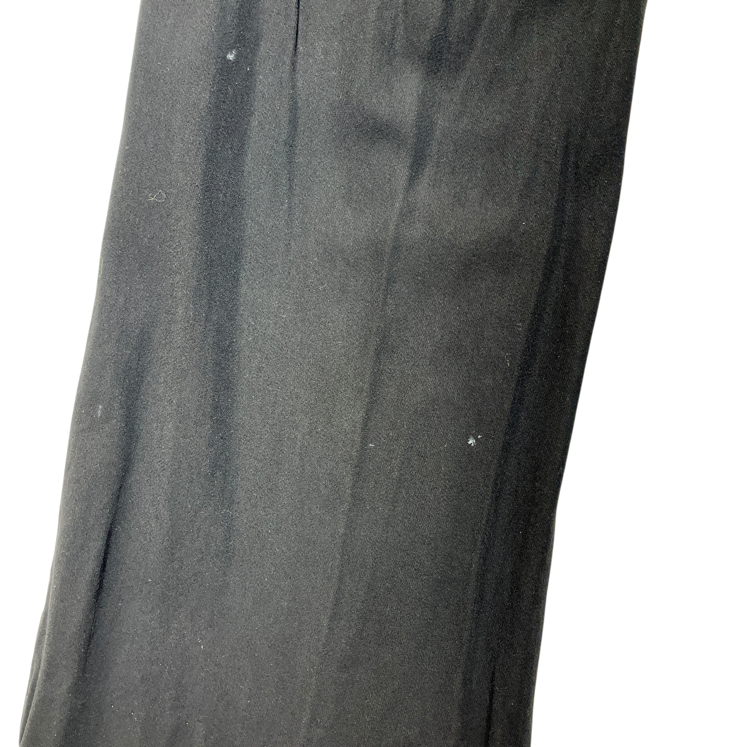 ANN DEMEULEMEESTER/Straight Pants/36/Cotton/BLK/Straight Leg Trousers view 5