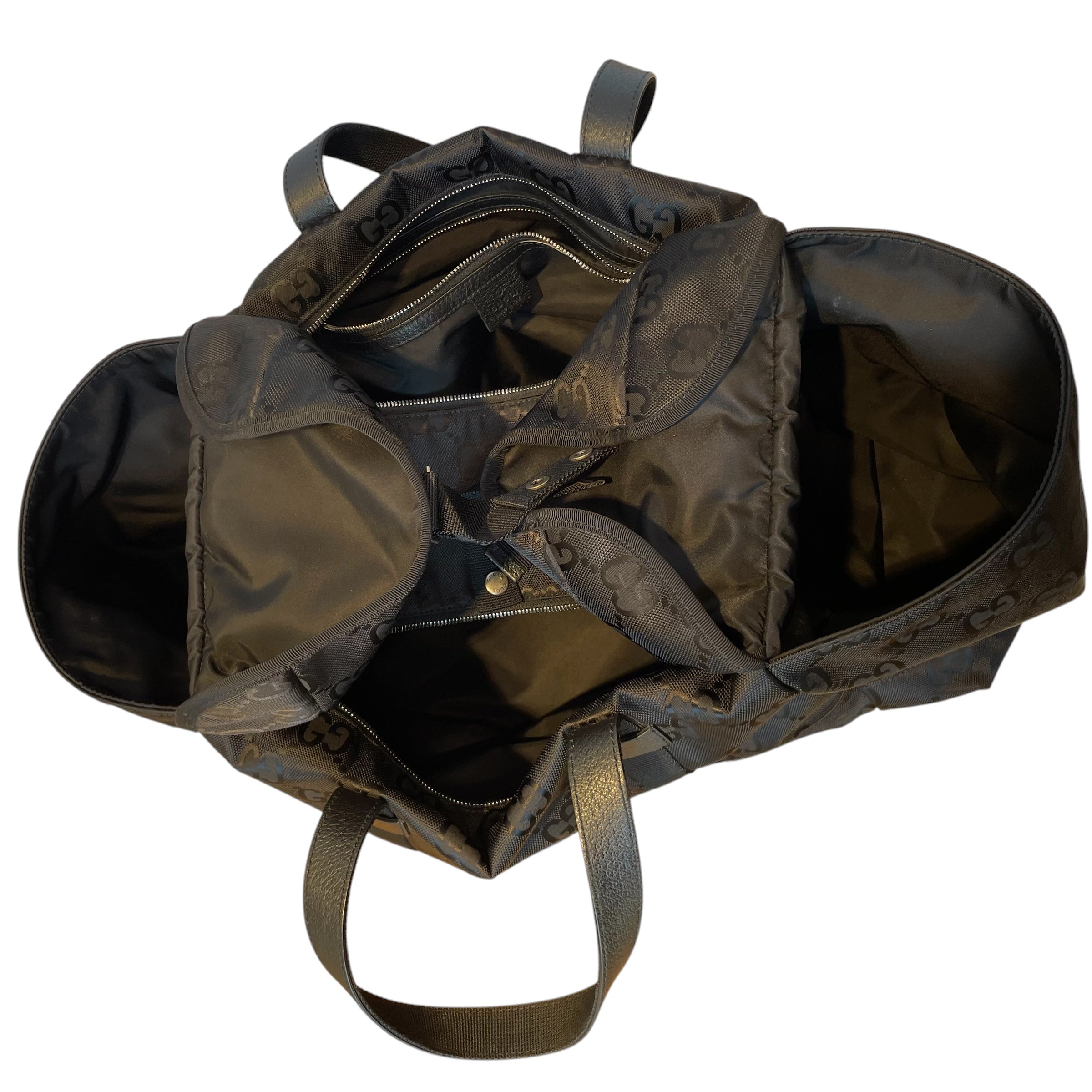 GUCCI/Bag/Monogram/Nylon/BLK/DUFFLE OFF THE GRID view 4