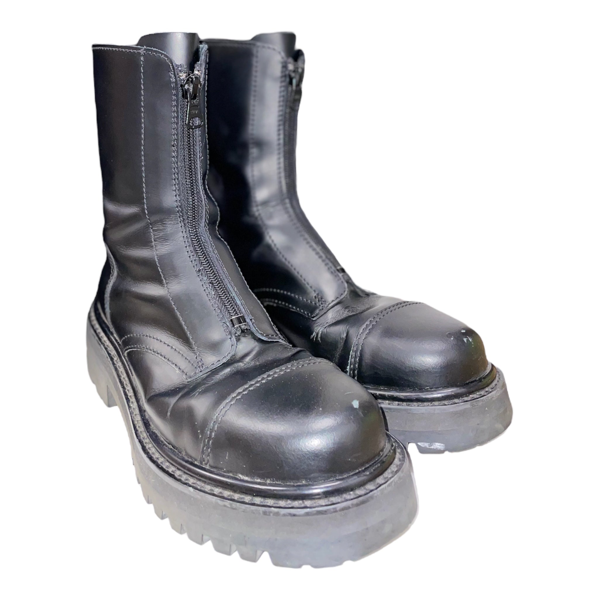 VETEMENTS/Boots/US 6.5/Leather/BLK/POLIZ COMBAT BOOTS view 1