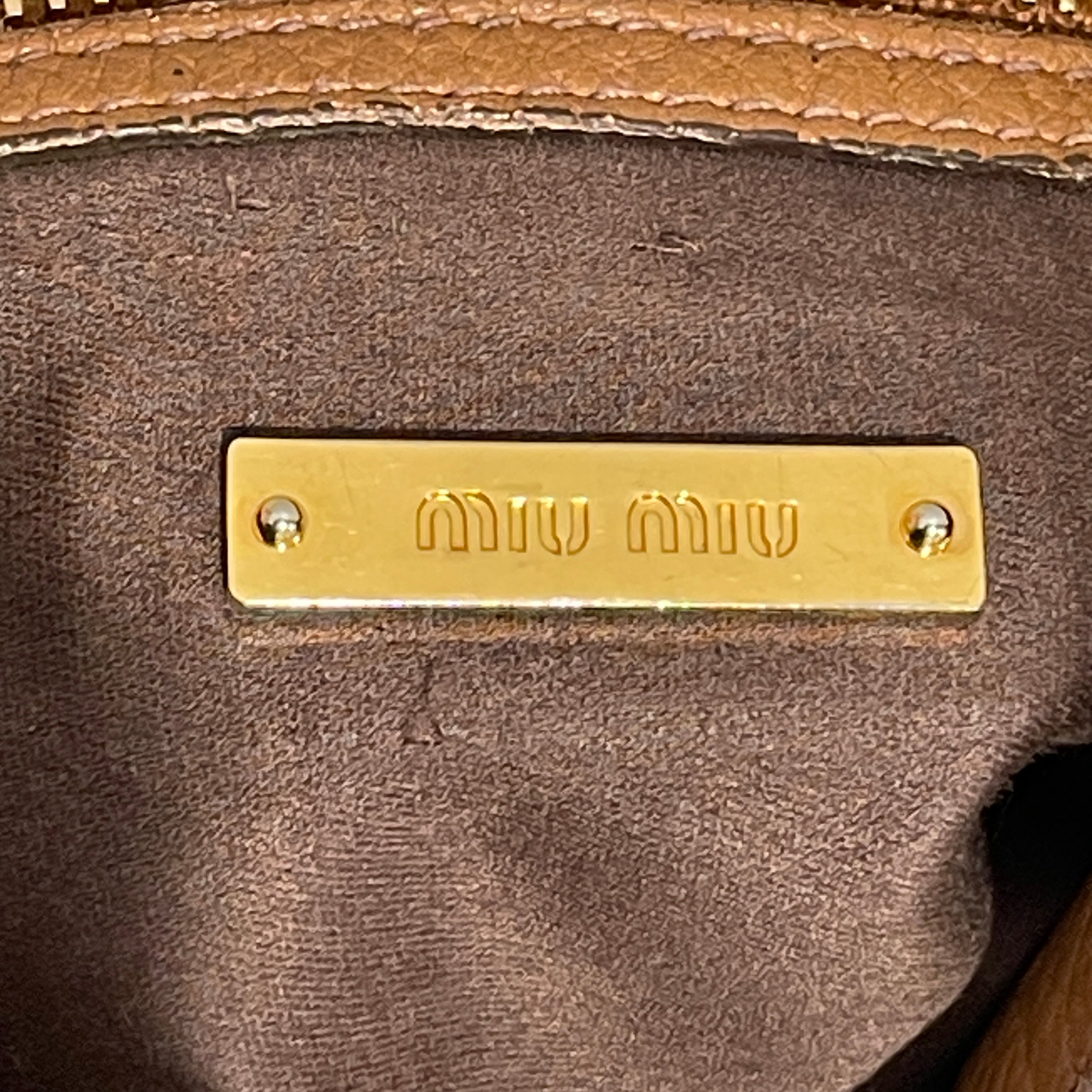 MIU MIU/Hand Bag/Leather/BRW/VITELLO PHENIX HOBO view 6