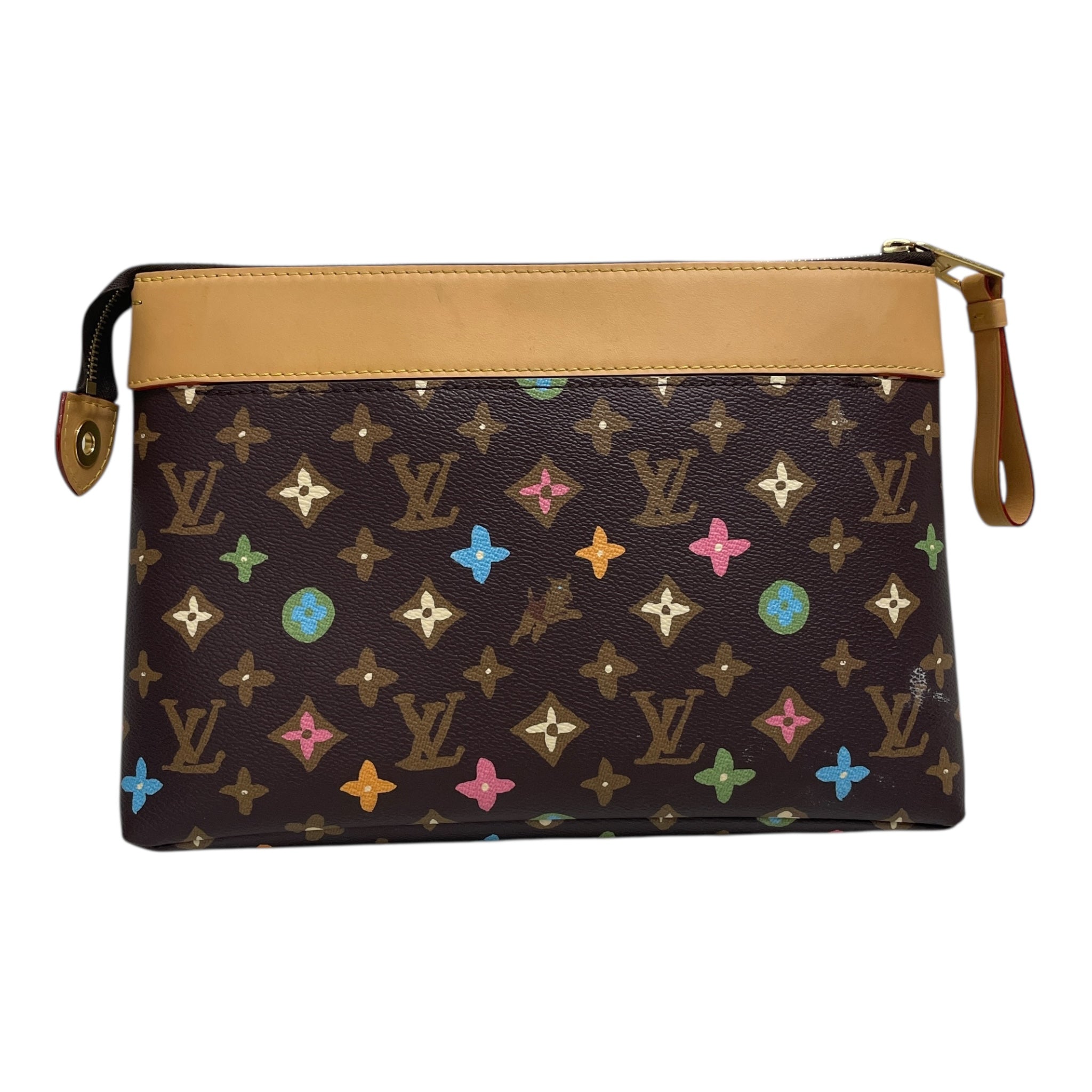 LOUIS VUITTON/Clutch Bag/Monogram/Leather/BRW/VOYAGE SOUPLE POCHETTE view 2
