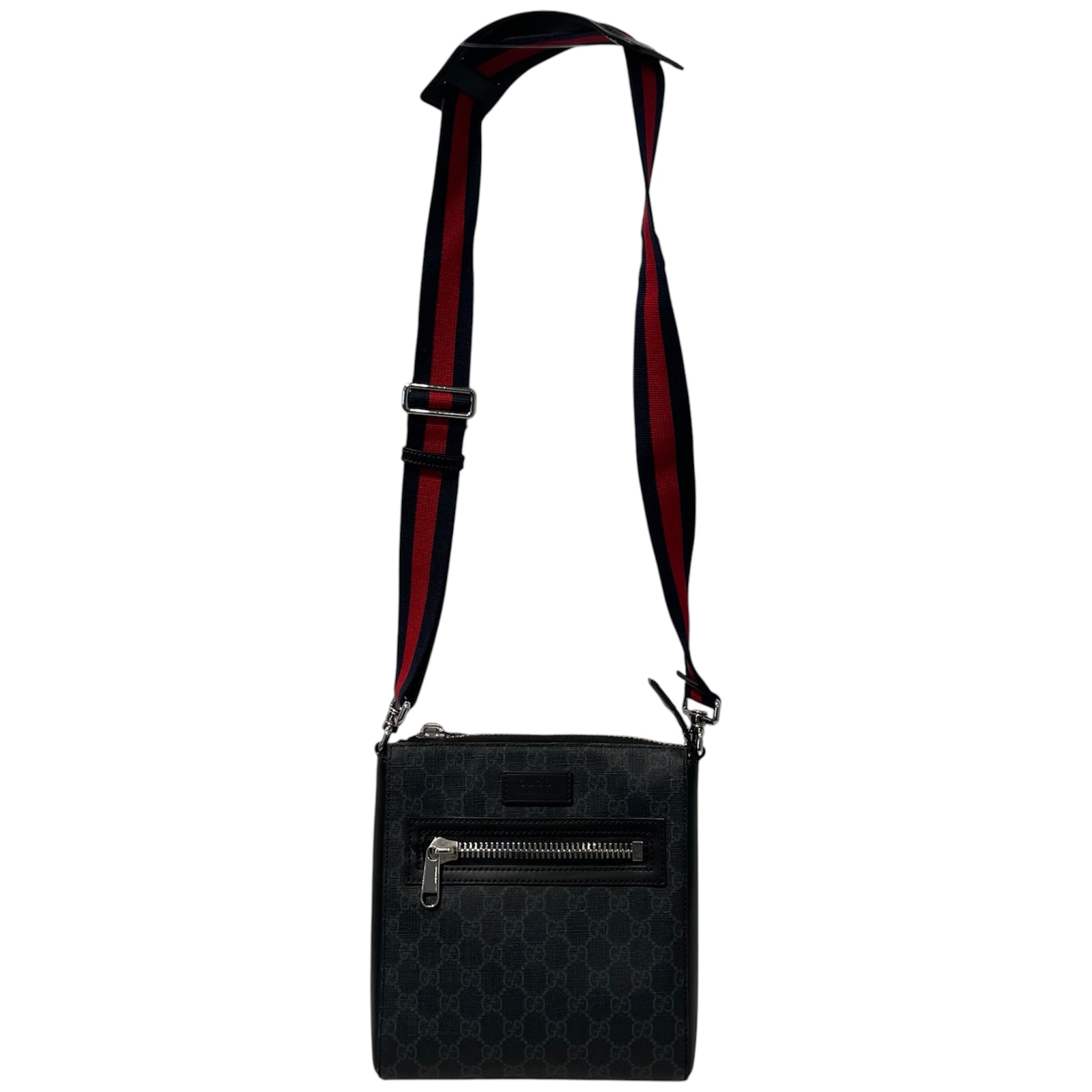 GUCCI/Cross Body Bag/Monogram/Leather/BLK/523599 498879 view 1