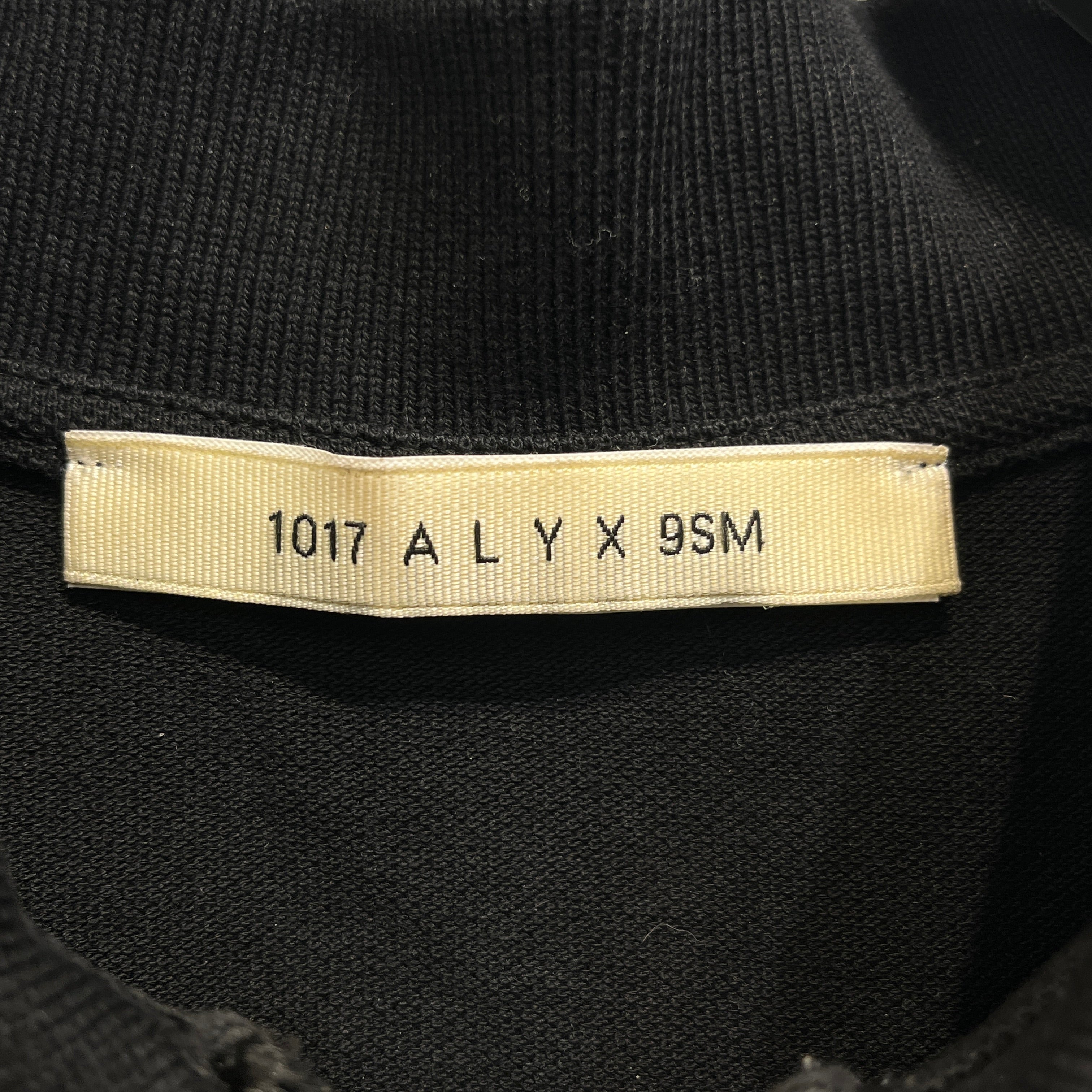 1017 ALYX 9SM(ALYX)/Polo Shirt/S/Cotton/BLK/zippered shirt view 3