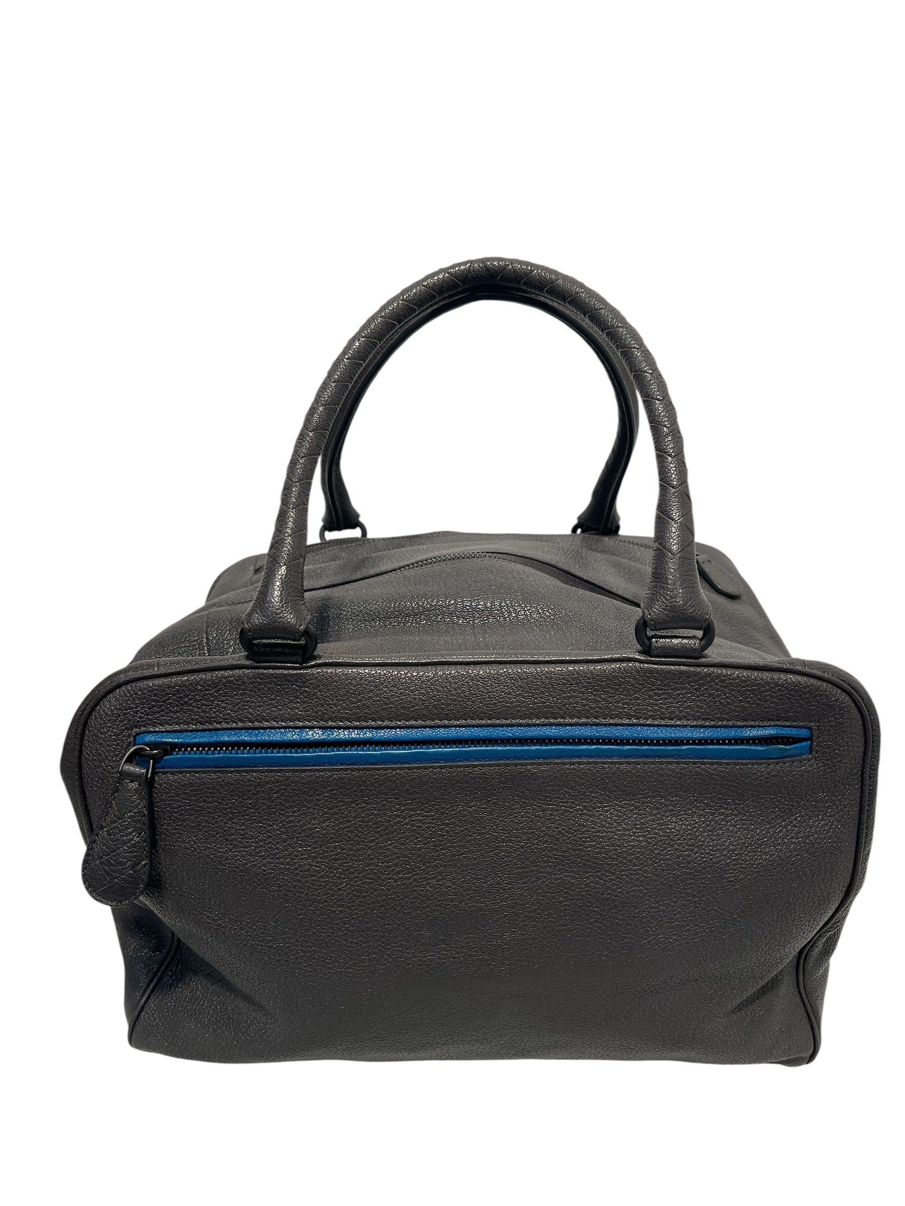 BOTTEGA VENETA/Boston Bag/Leather/GRY/Brera Bag Grey/Blue view 1