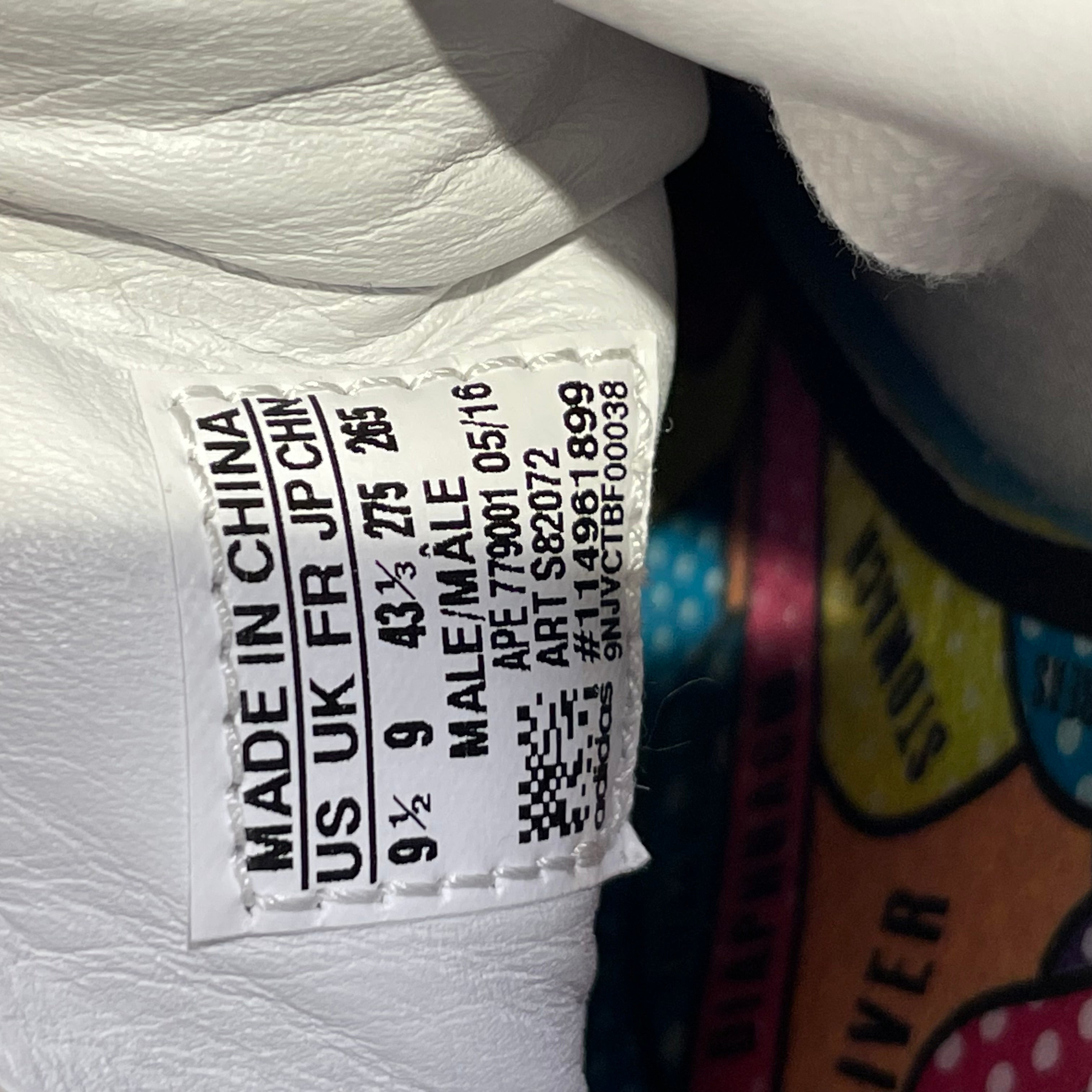 adidas/Low-Sneakers/US 9.5/All Over Print/Leather/WHT/STAN SMITH PHARREL COLLAB view 6