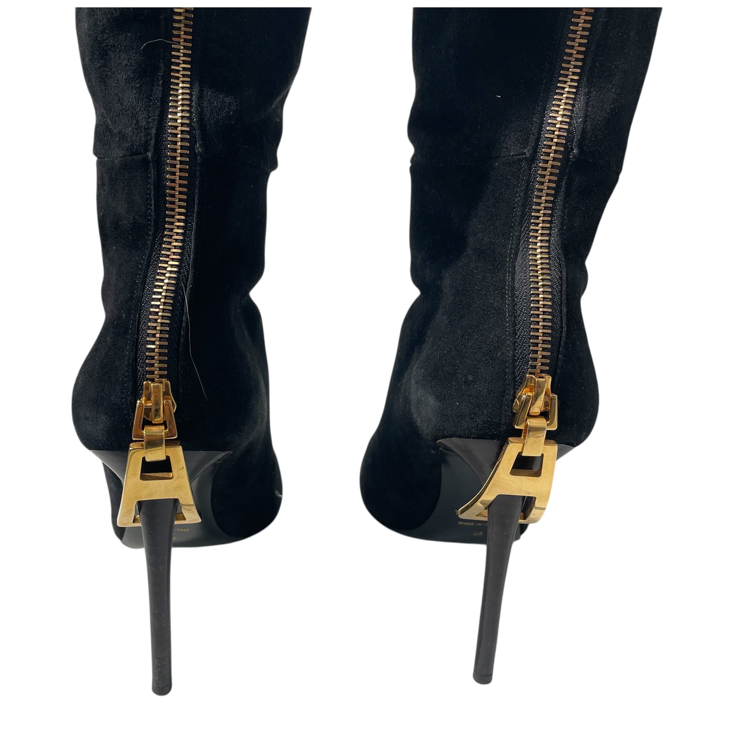 TOM FORD/Loafers/EU 38/Suede/BLK/ view 4