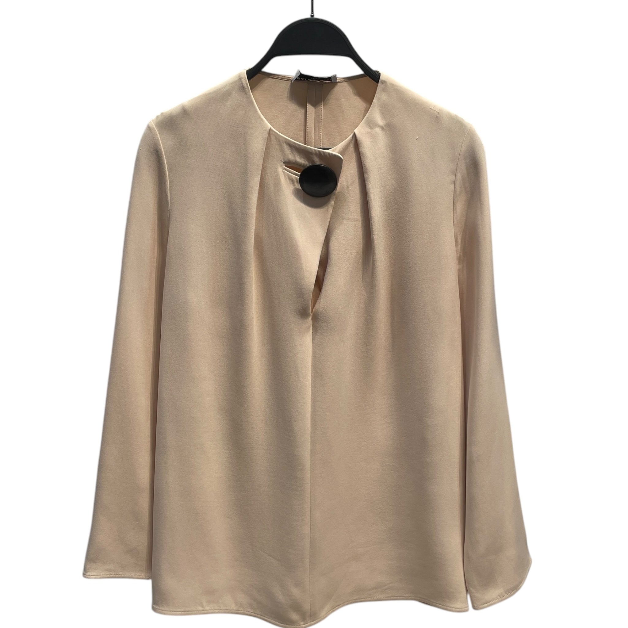 BALENCIAGA/LS Blouse/Silk/BLK/balenciaga. black dress view 1