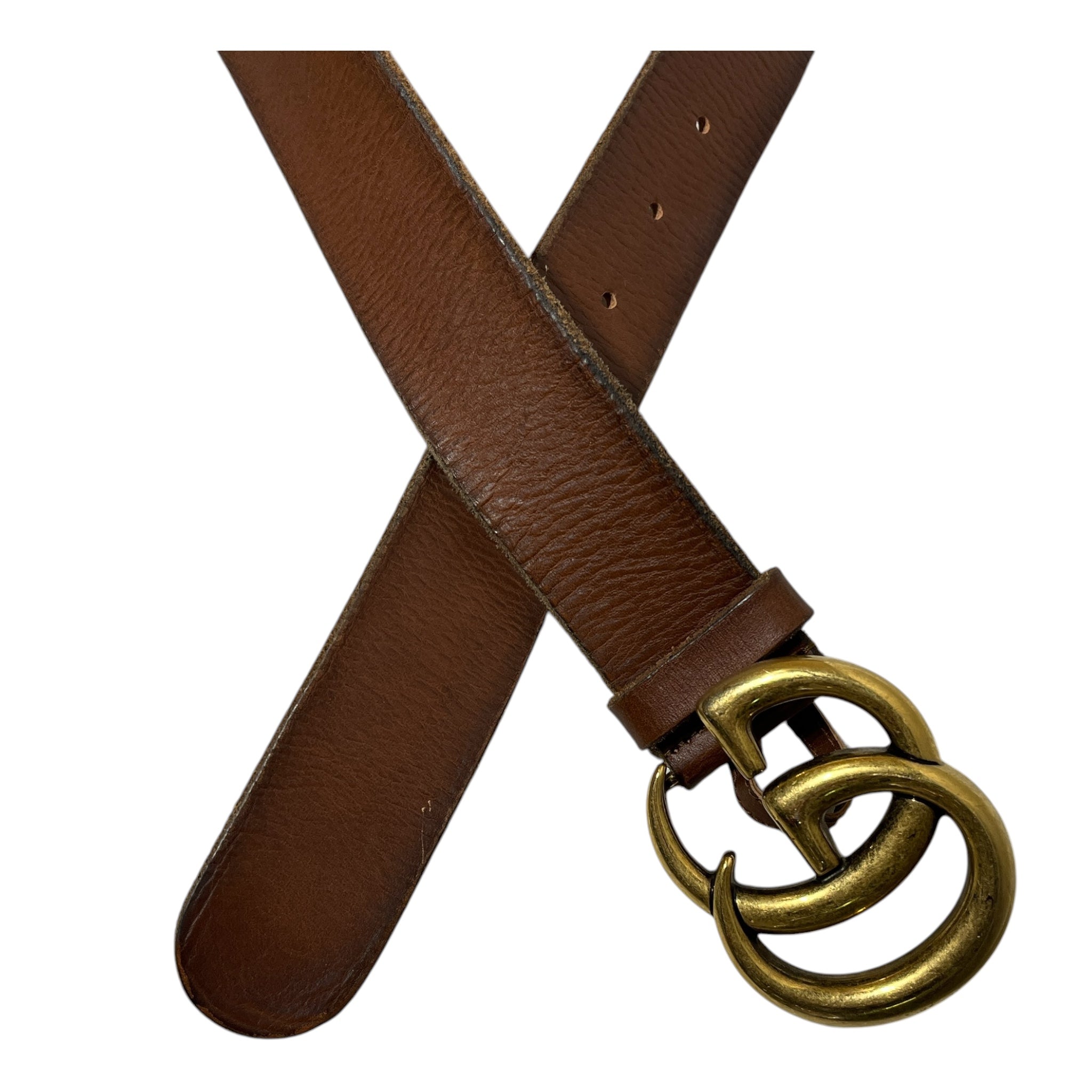 GUCCI/Belt/Leather/BRW/GG MARMONT view 3