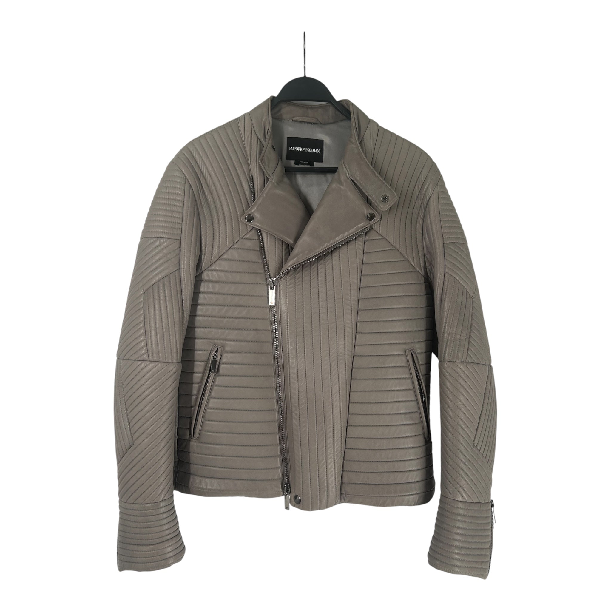 EMPORIO ARMANI/Jacket/50/Leather/GRY/Z1R0PZ1P10 view 1
