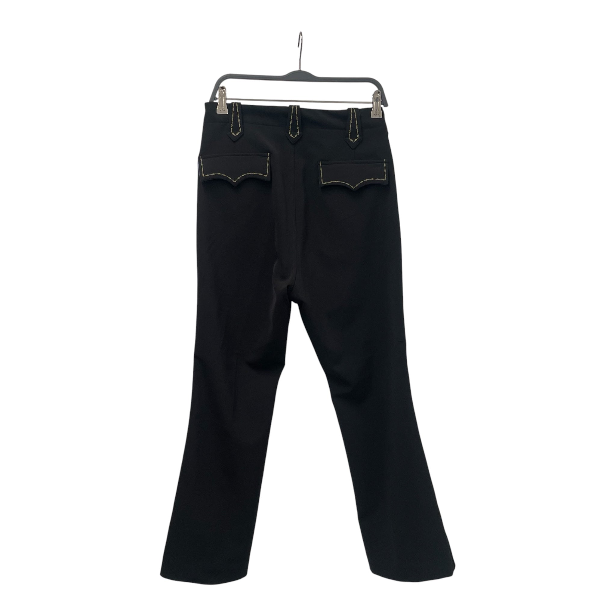 Needles/Bootcut Pants/XS/Polyester/BLK/POINTY POCKET YLLW STICTH view 2