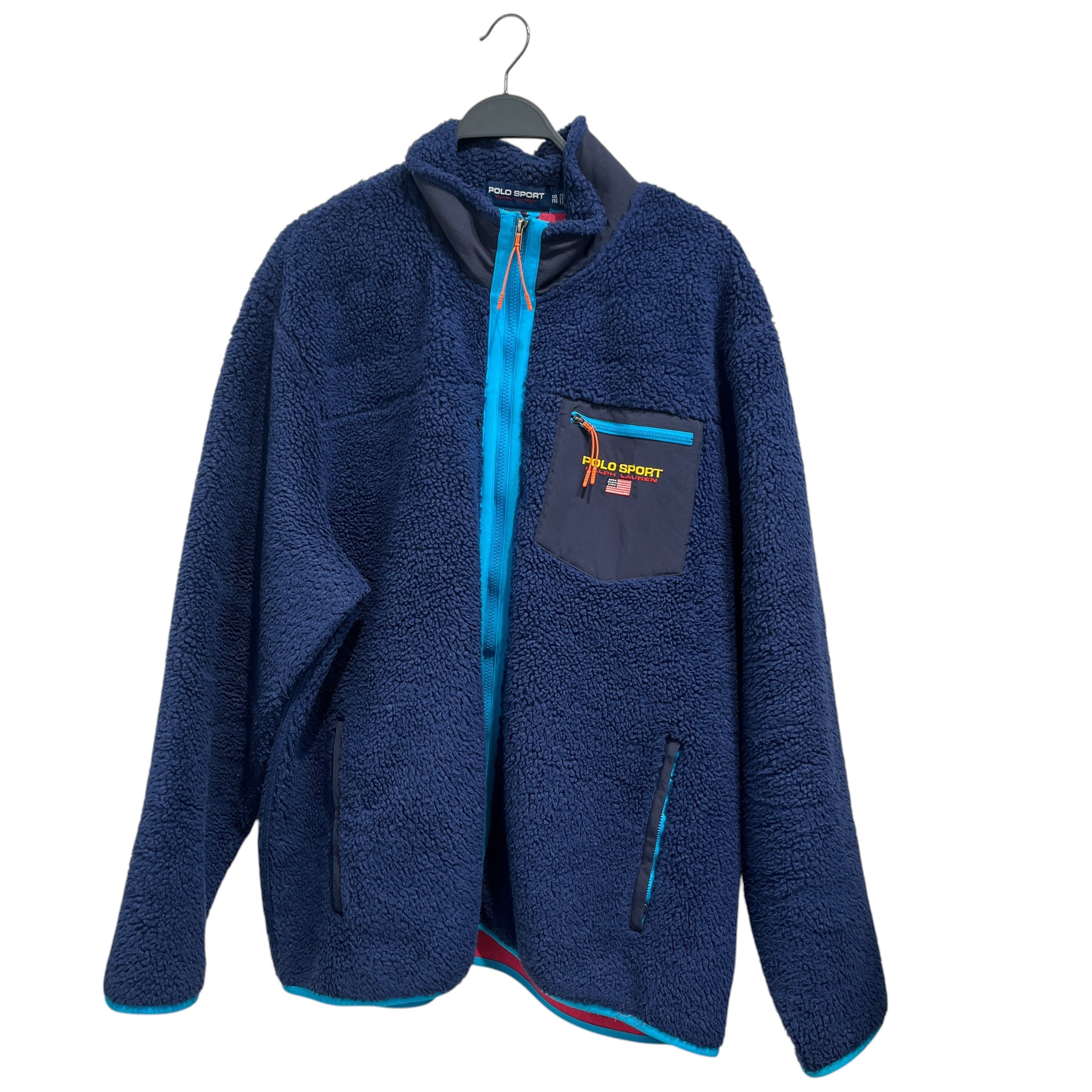 POLO SPORT/Fleece Jkt/XXL/Cotton/NVY/ view 1
