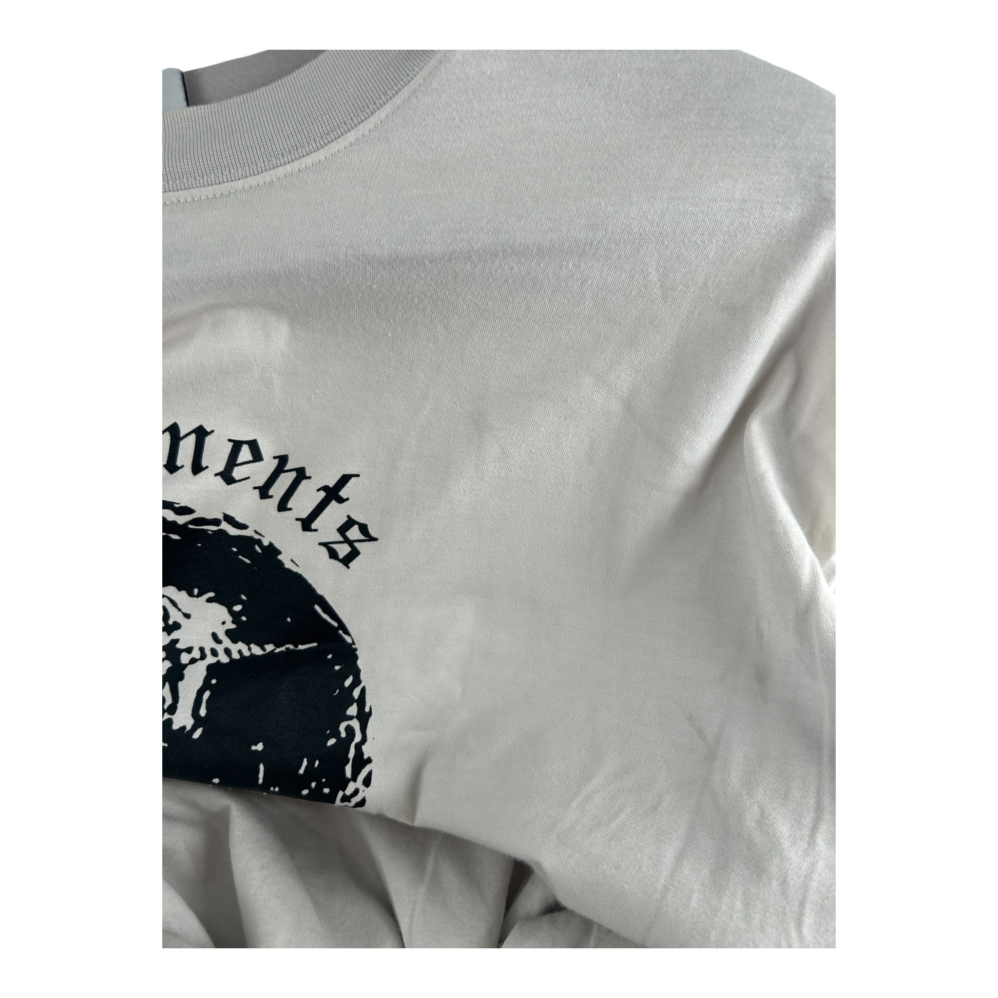 VETEMENTS/T-Shirt/L/Cotton/CRM/Graphic/UNICORN LOGO view 3