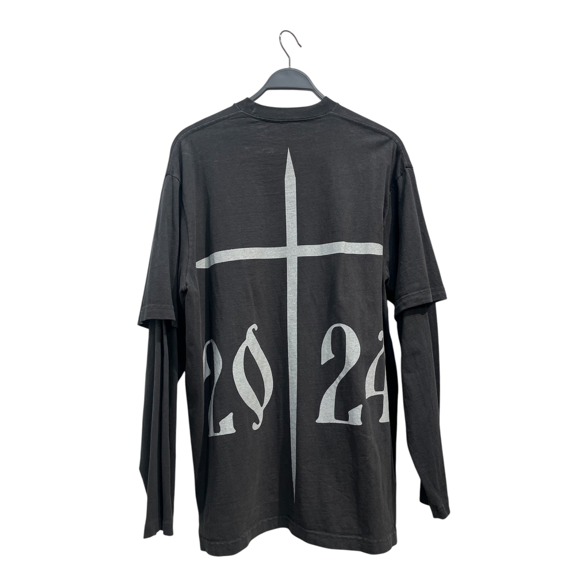 YEEZY/LS T-Shirt/L/Cotton/BLK/DONDA MERCH view 2