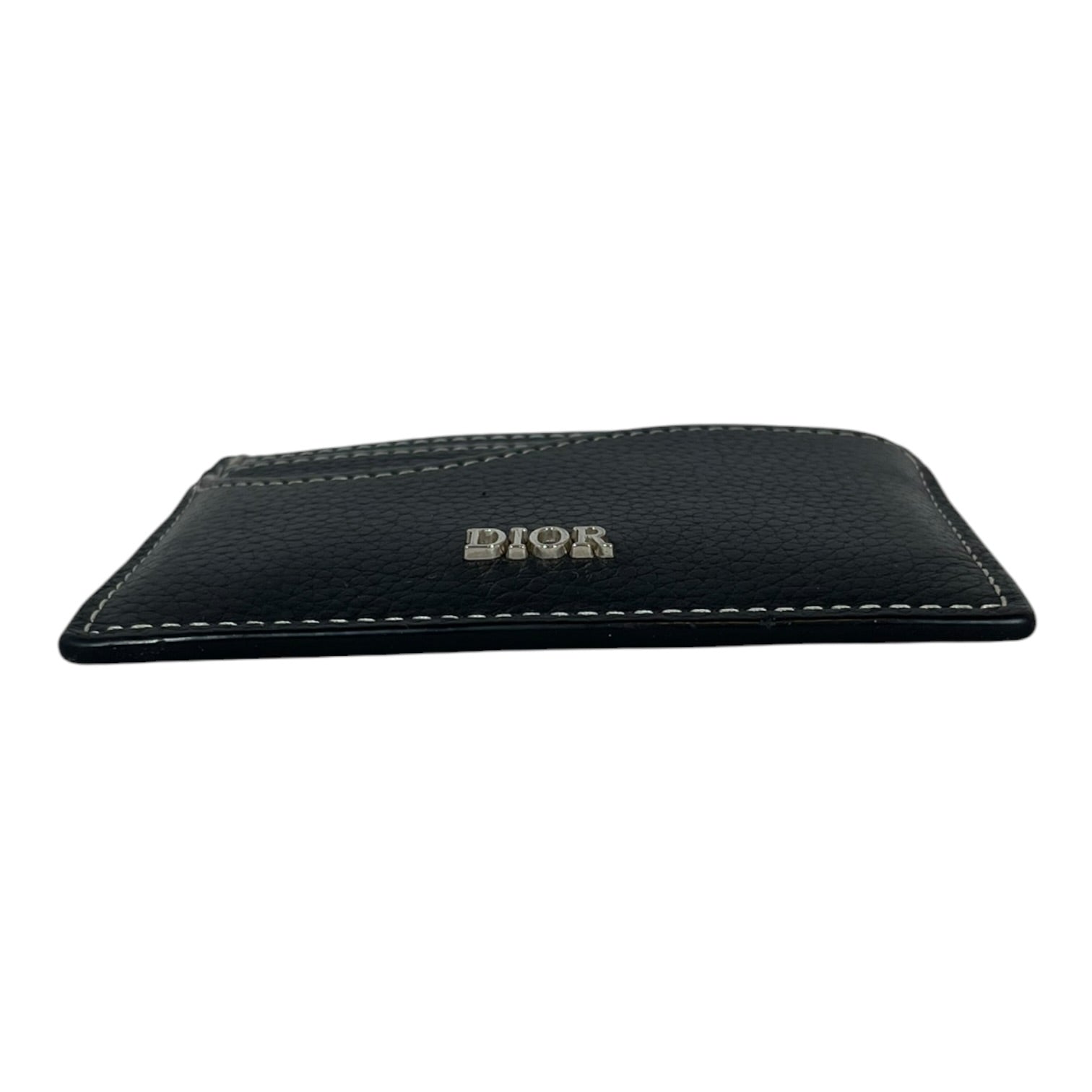 Christian Dior/Wallet/Leather/BLK/M's/Pebble Leather Saddle CardHold view 2