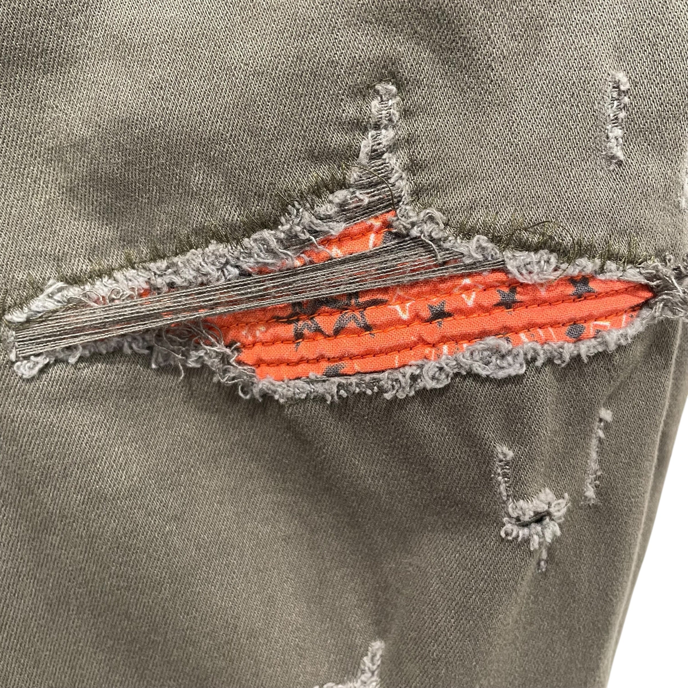 AMIRI/Pants/34/Cotton/GRN/ORN PAISLEY RIPS view 4