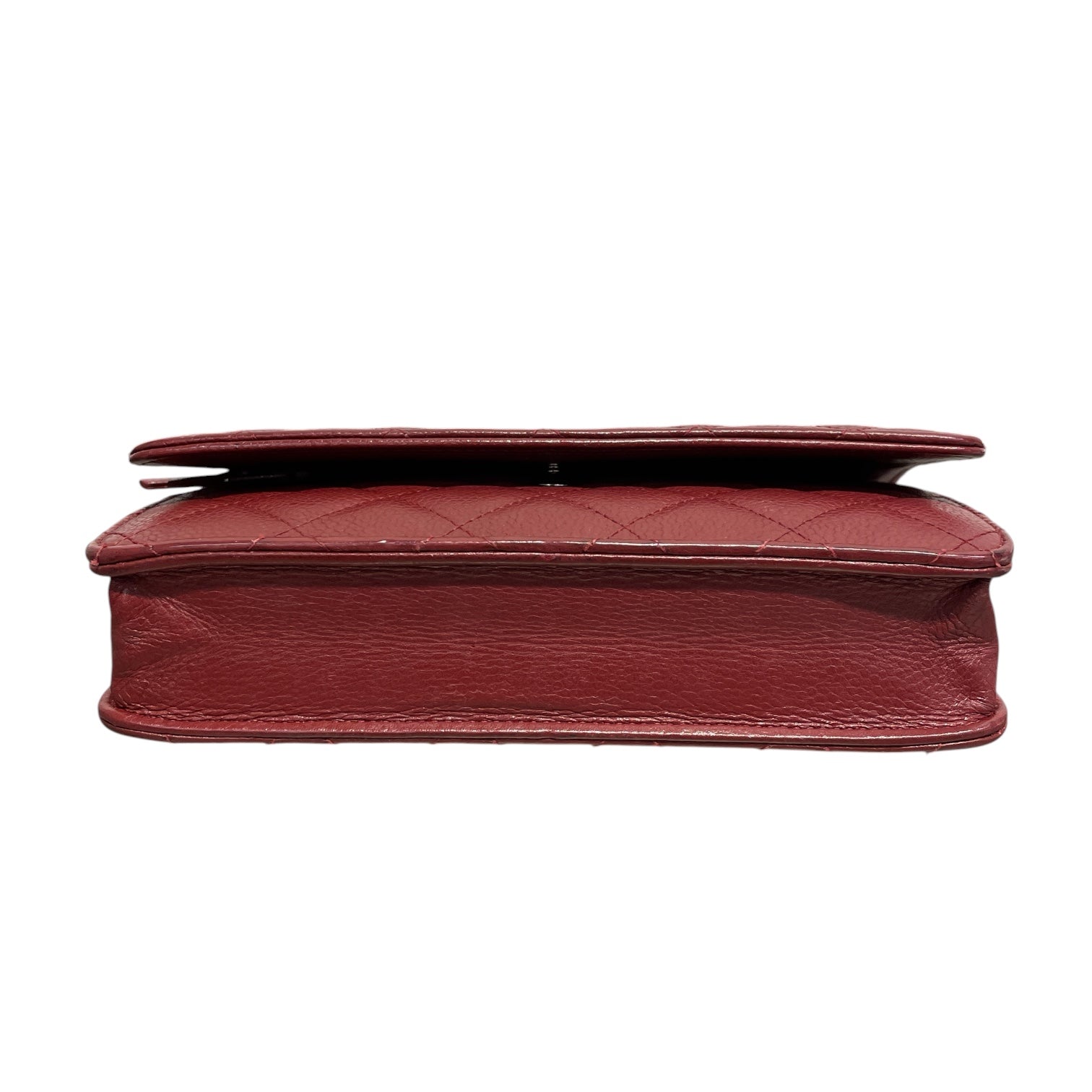 CHANEL/Cross Body Bag/Leather/BRD/caviar leather wallet on chain view 6