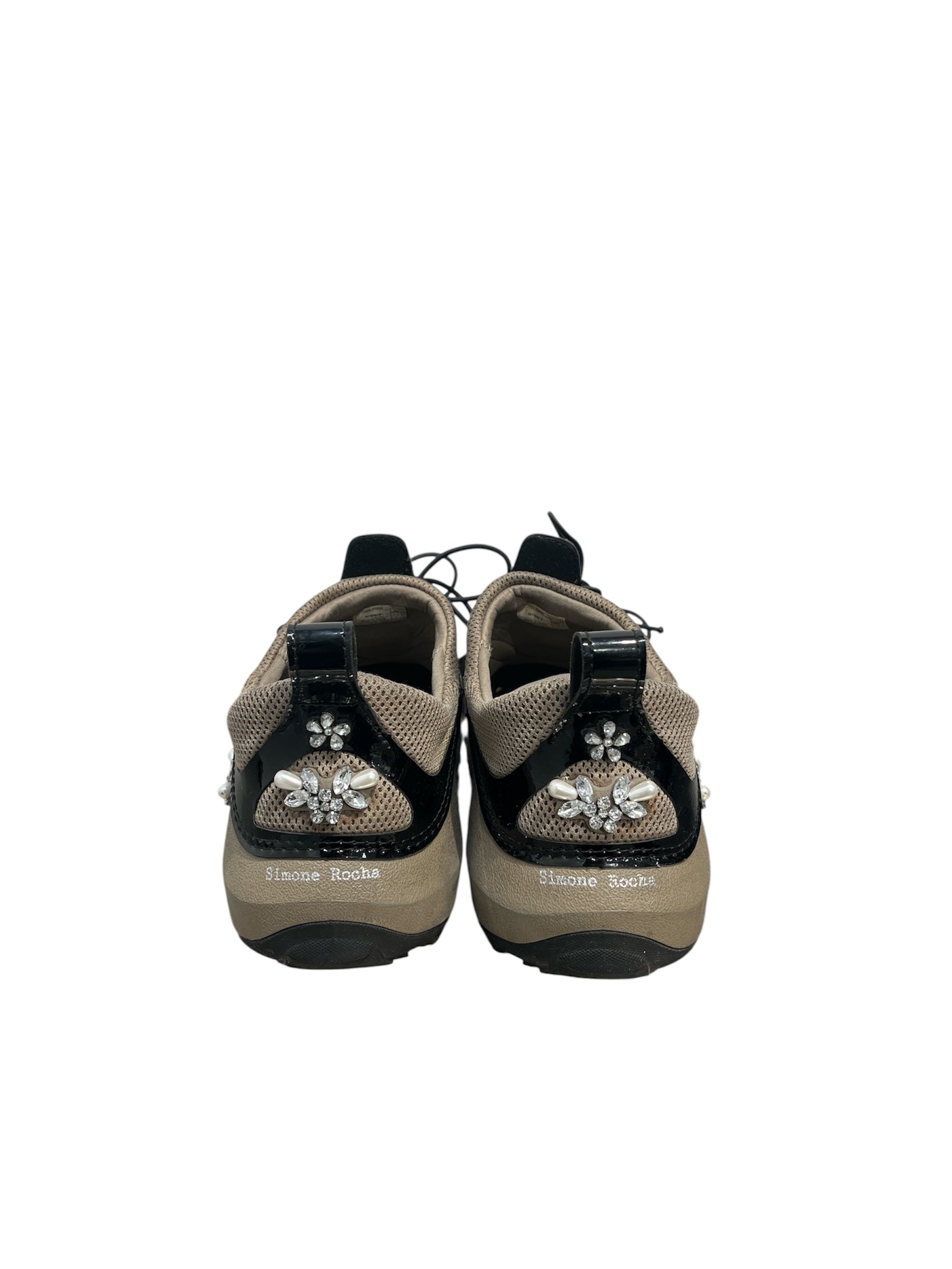 SIMONE ROCHA/crocs/Sandals/US 10/BEG/PEARL EMBELLISHED CROC view 4