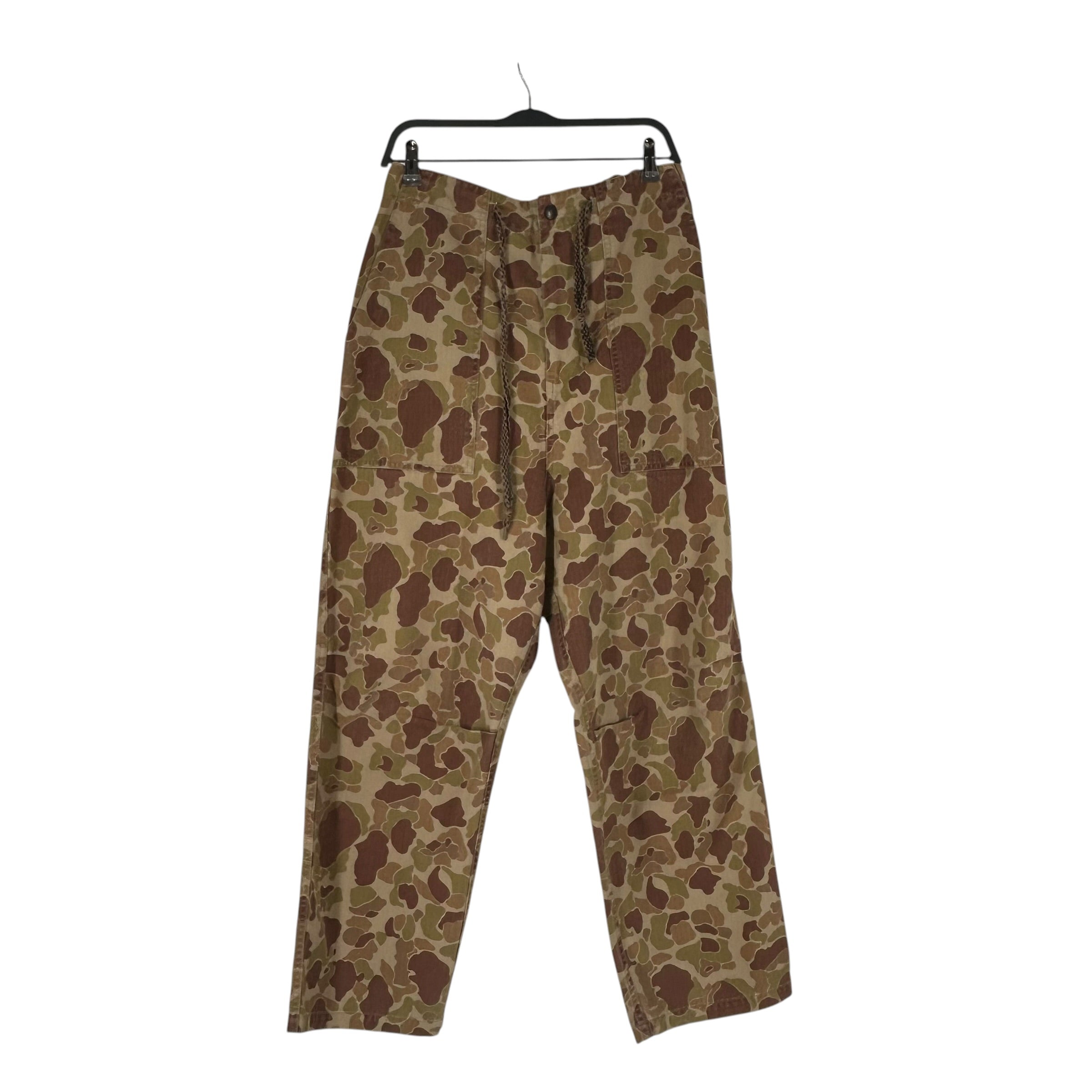 KAPITAL/Pants/4/Cotton/KHK/Camouflage/YLLW SMILE FACE ON BCK view 1